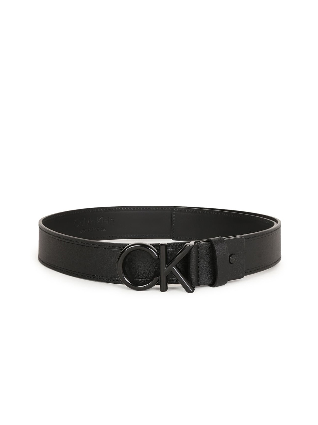 

Calvin Klein Men Solid Slider Buckle Closure Belt, Black