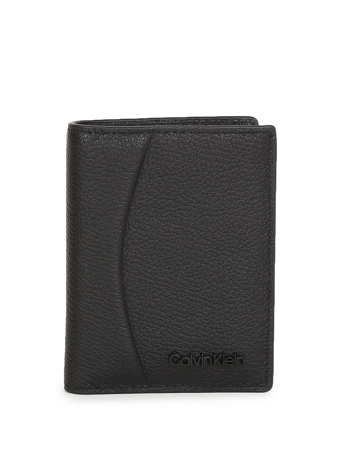 

Calvin Klein Men Textured Leather Two Fold Wallet, Black