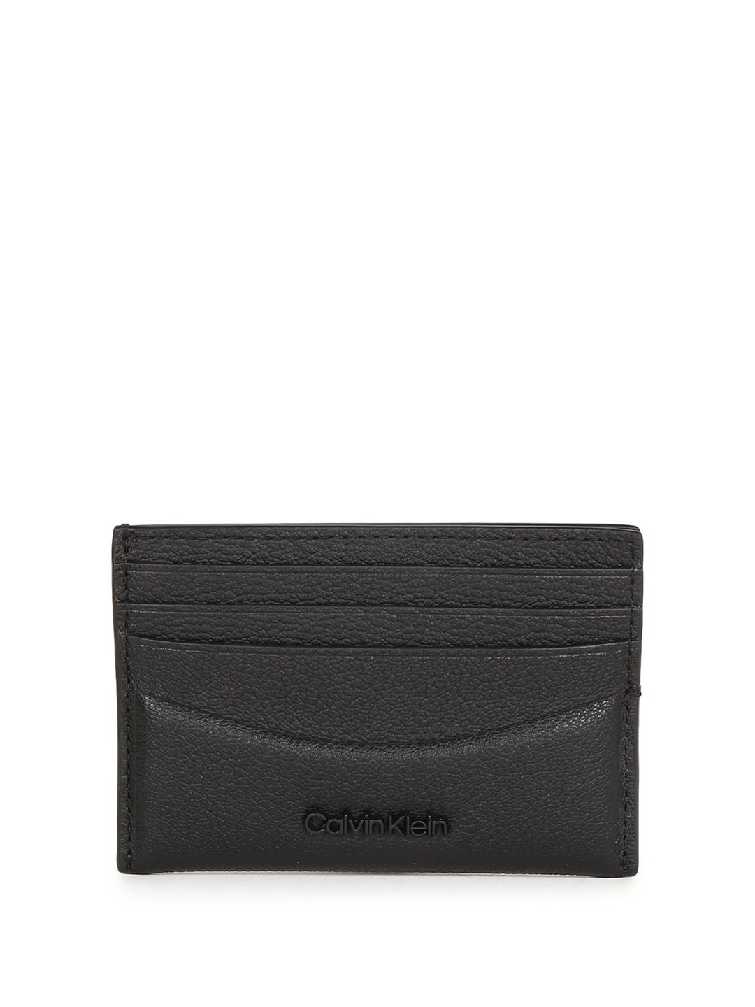 

Calvin Klein Men Textured Leather Card Holder, Black
