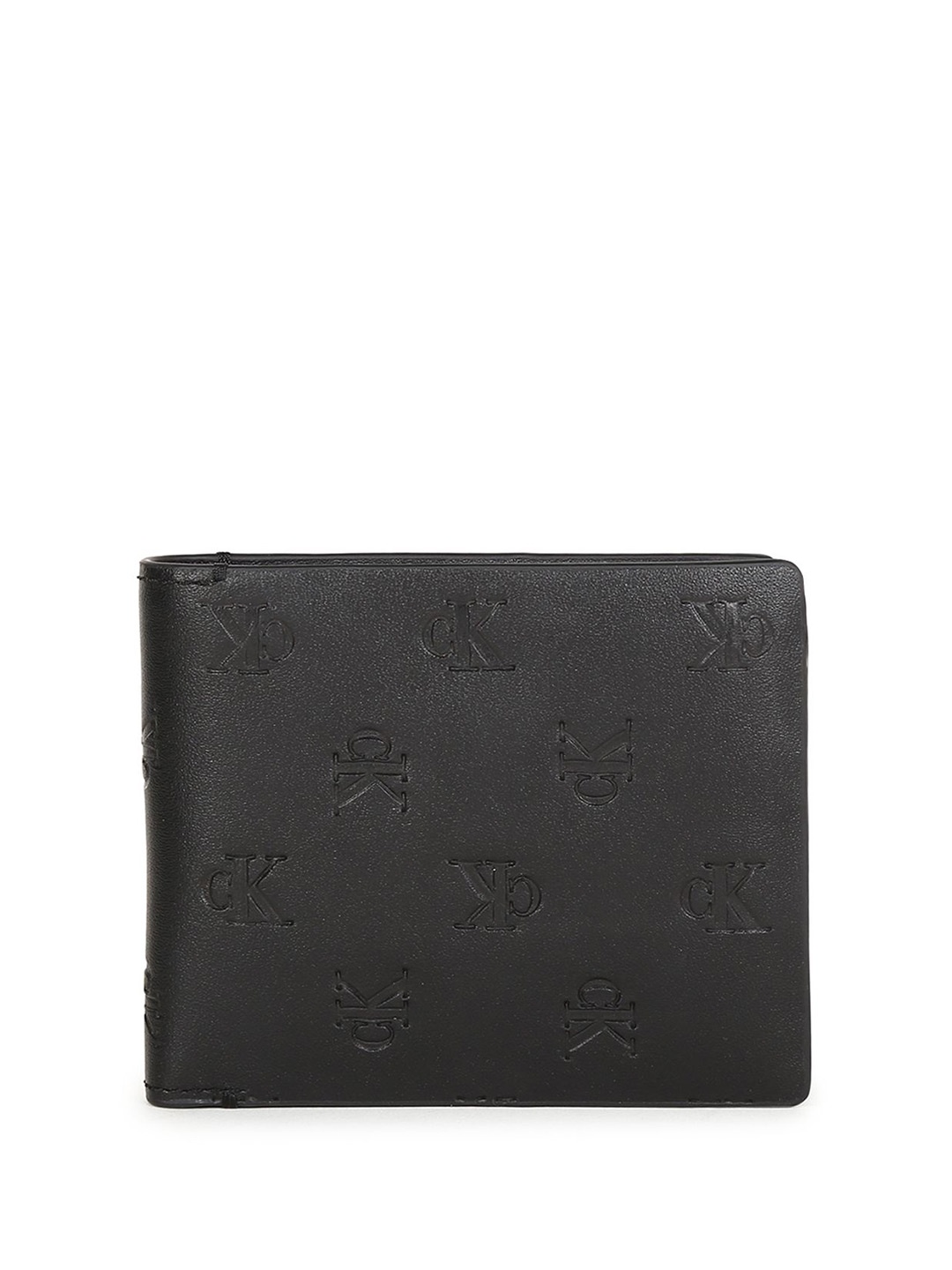 

Calvin Klein Men Leather Two Fold Wallet, Black