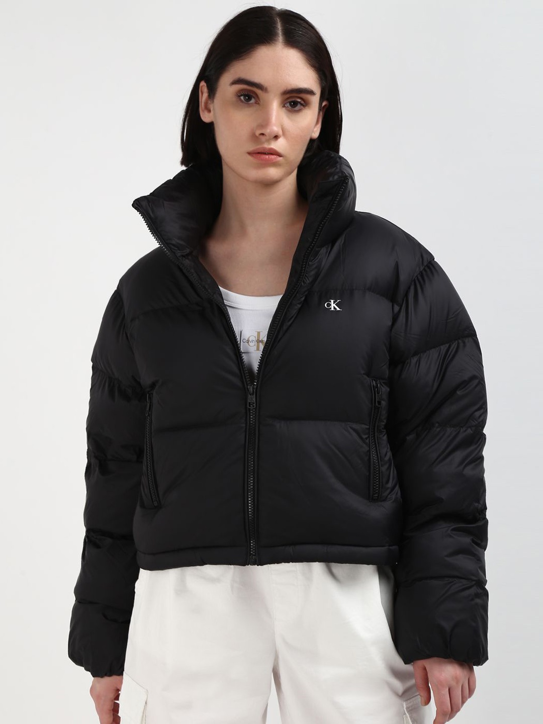 

Calvin Klein Jeans Women Puffer Jacket, Black