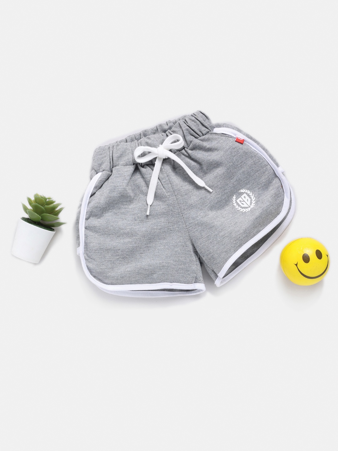 Here&Now X Game Begins Girls Cotton Hot Pants Shorts, Grey