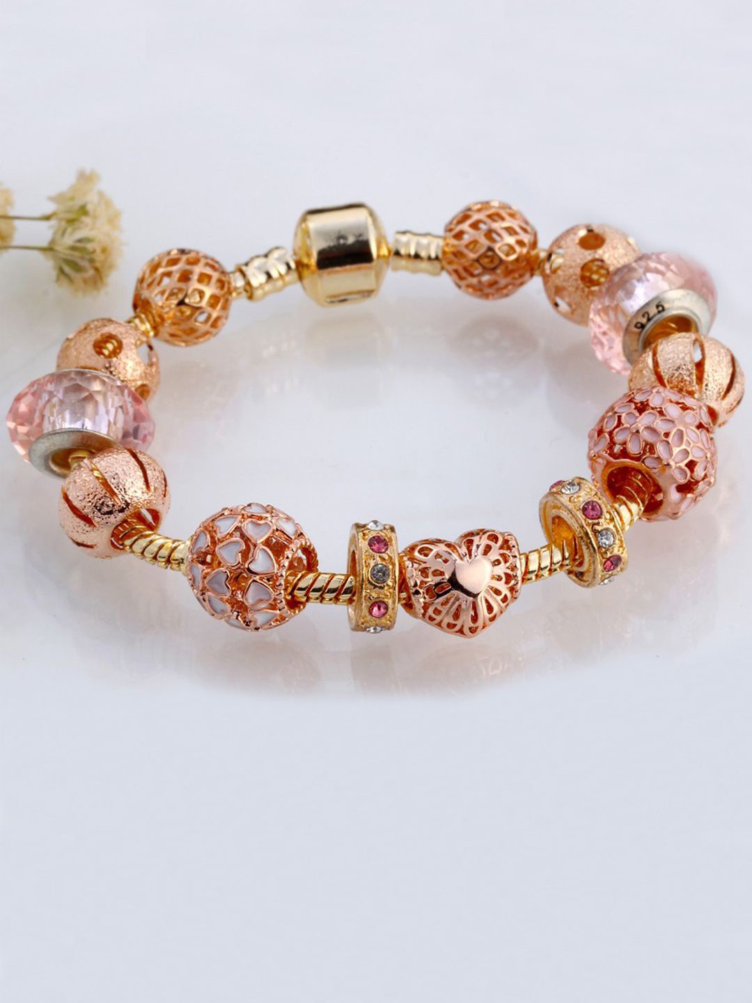 

Young & Forever Gold-Plated Cubic Zirconia Charm Bracelet