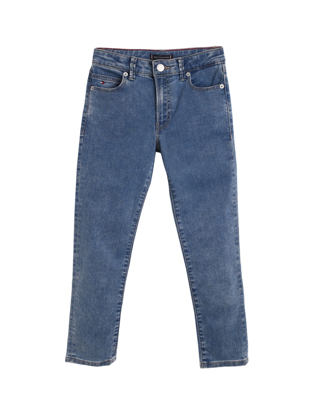 

Tommy Hilfiger Boys Mid Rise Clean Look Jeans, Blue