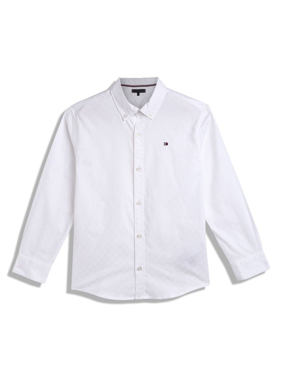 

Tommy Hilfiger Boys Solid Spread Collar Casual Shirt, White