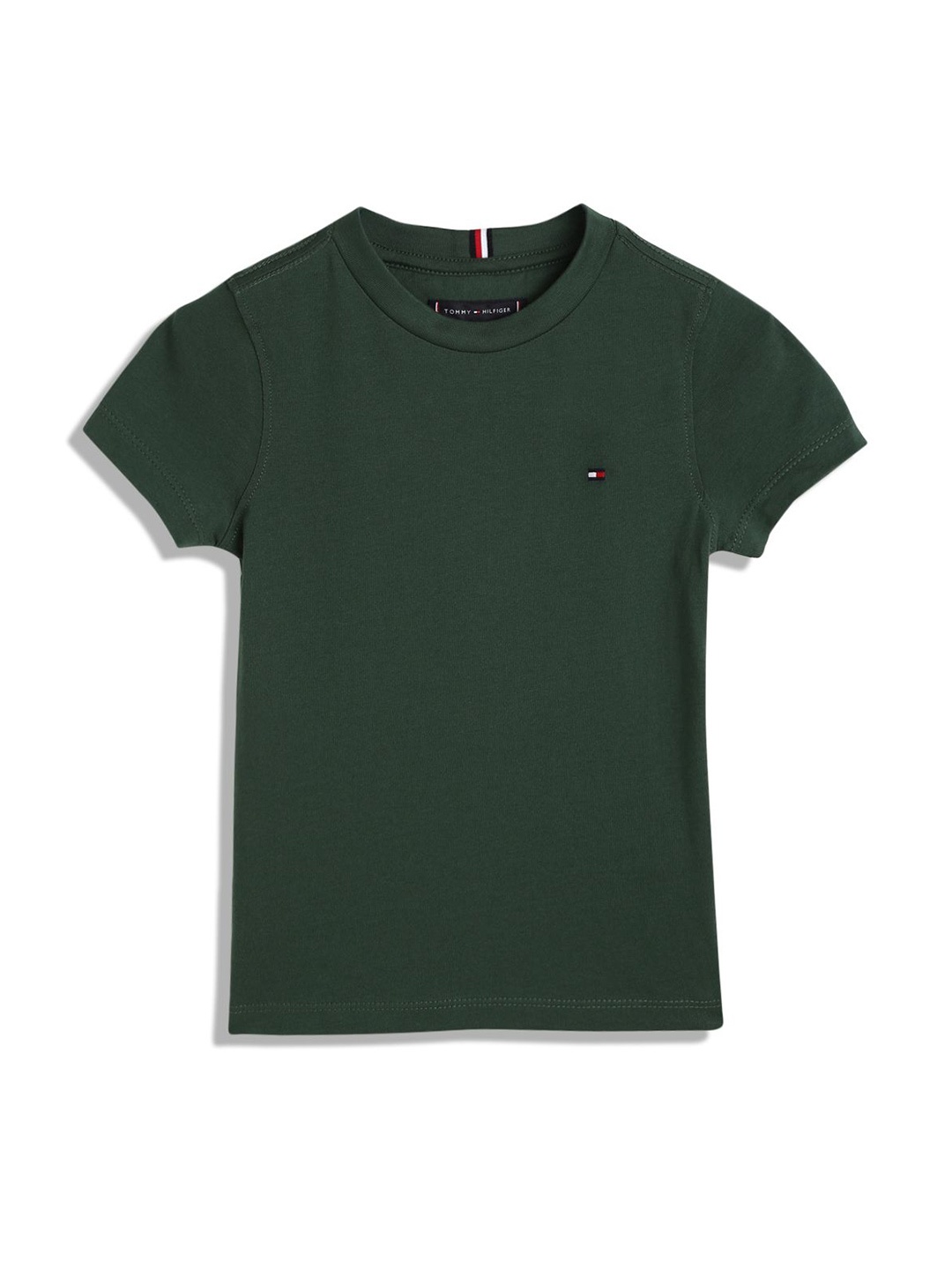 

Tommy Hilfiger Boy Solid Round Neck T-shirt, Green