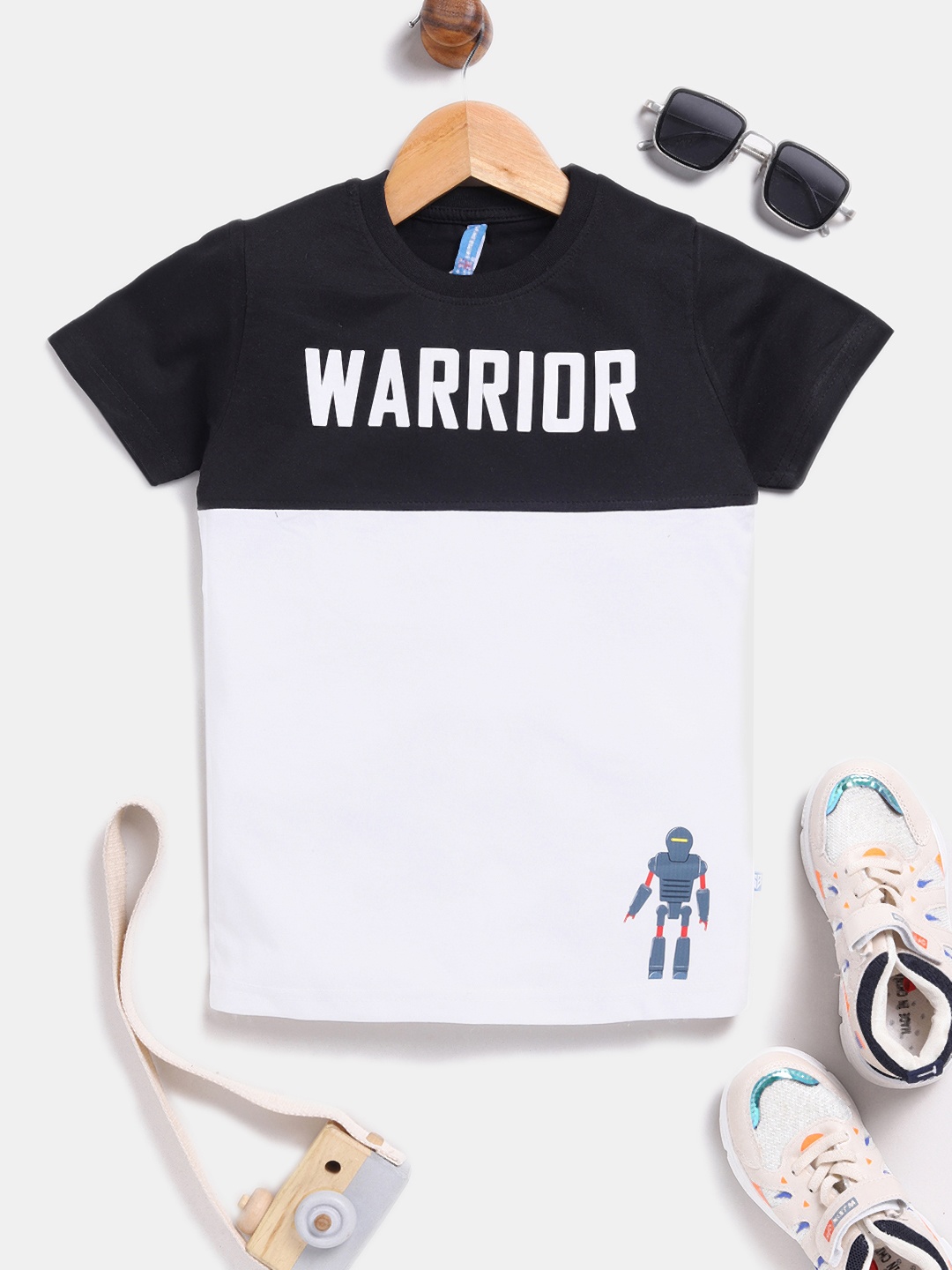 

Here&Now X Game Begins Boys Printed Pure Cotton T-shirt, Black