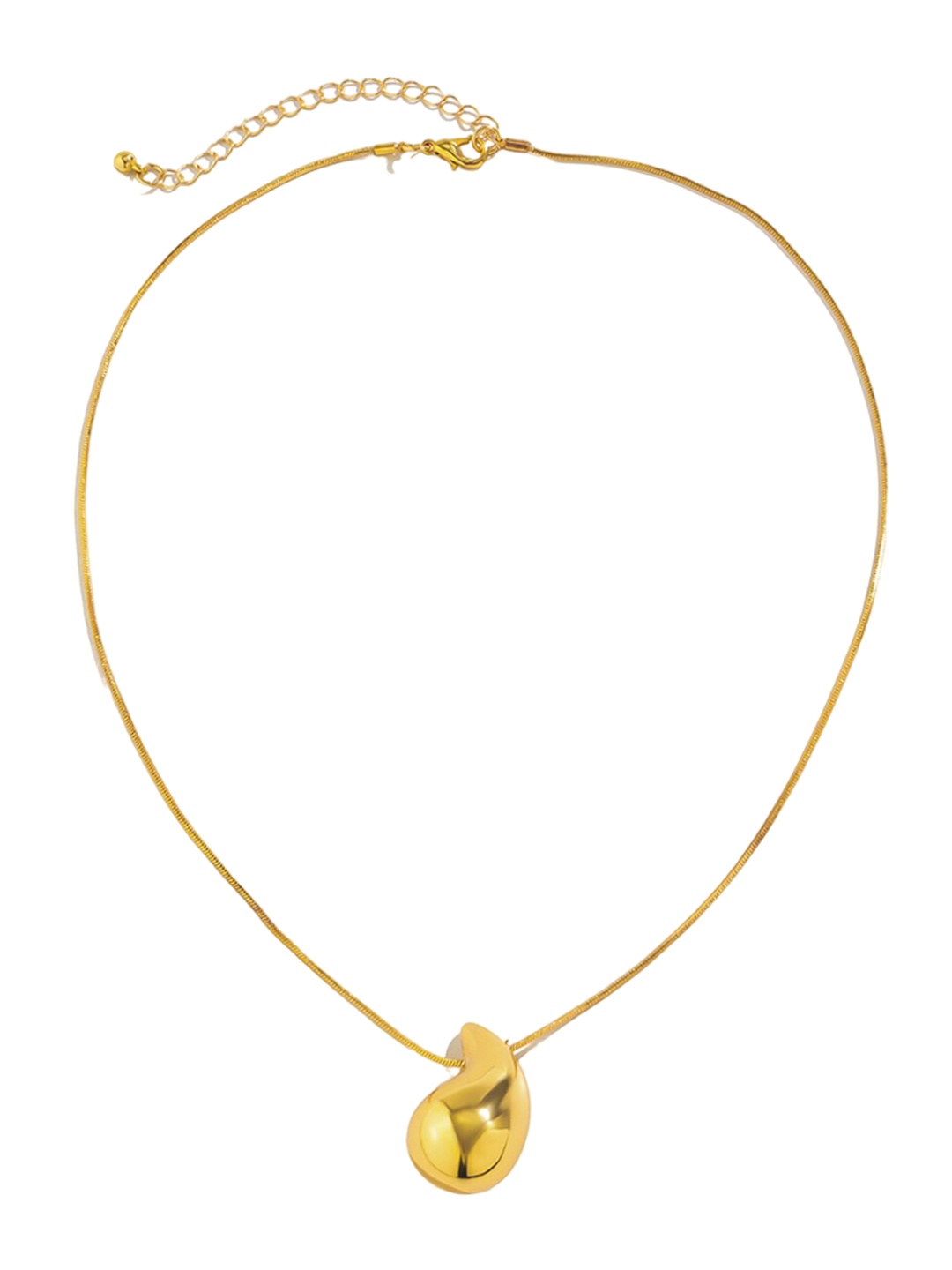 

VAGHBHATT Gold-Plated Necklace With Drop Pendant