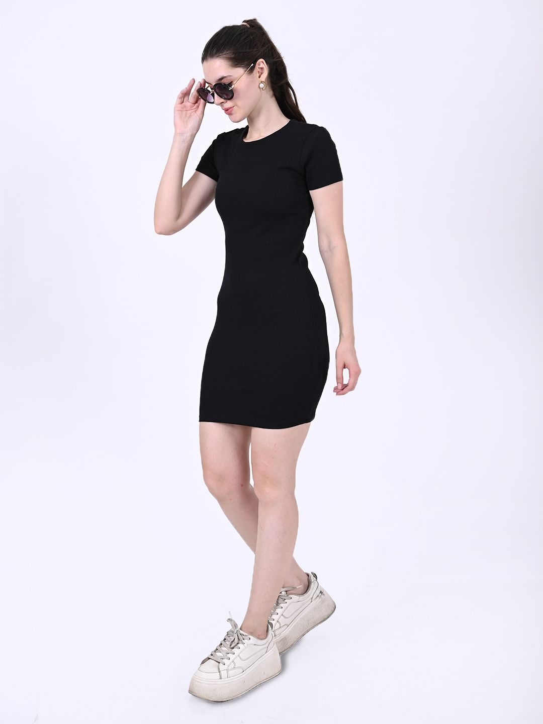 

NoBarr Bodycon Mini Dress, Black