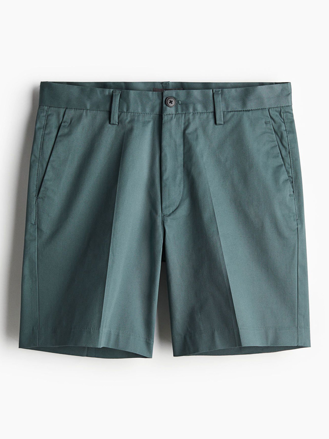 

H&M Regular Fit Chino Shorts, Turquoise blue