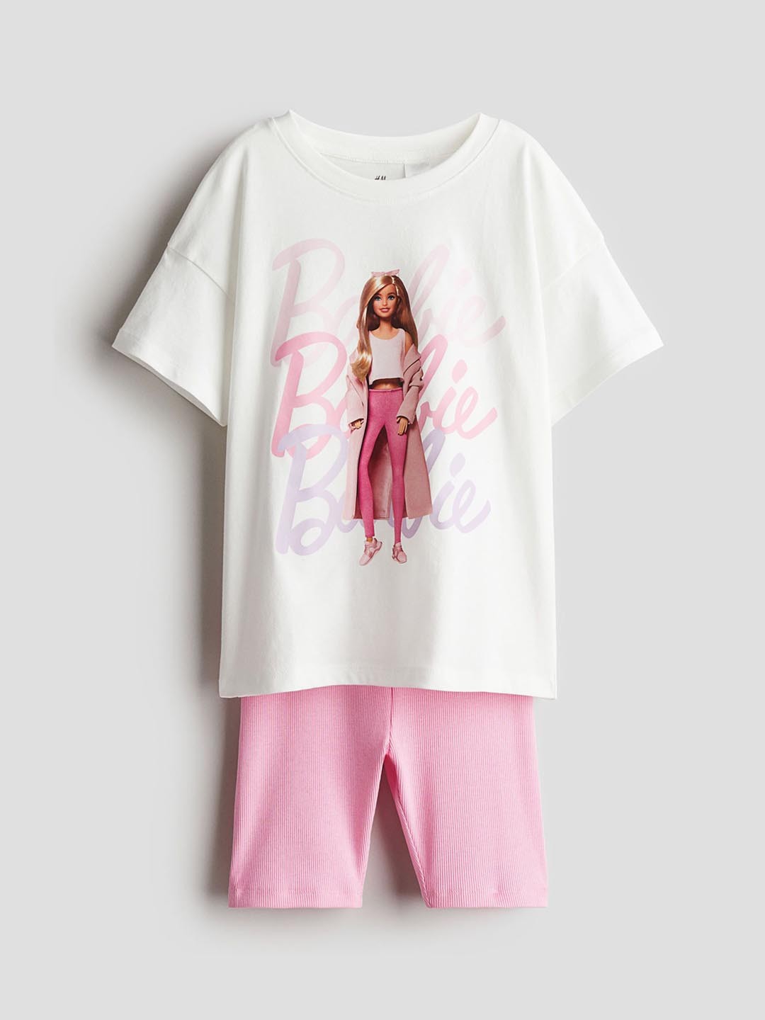 

H&M Girls 2-Piece Printed Set, White