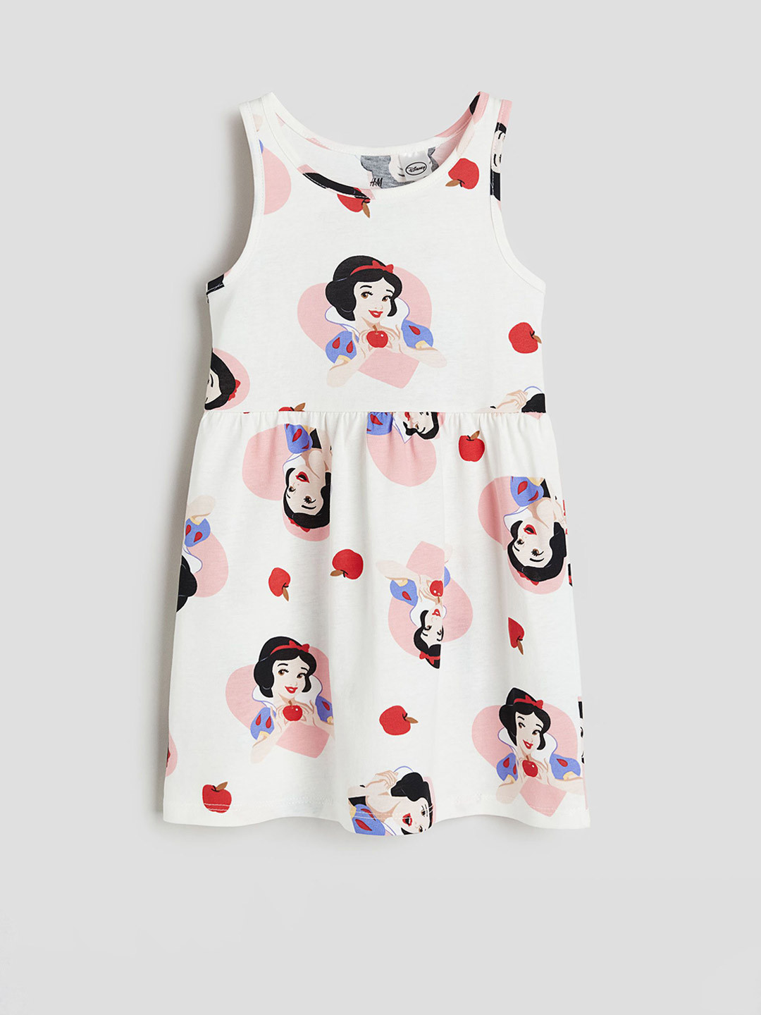 

H&M Printed Cotton Dress, White