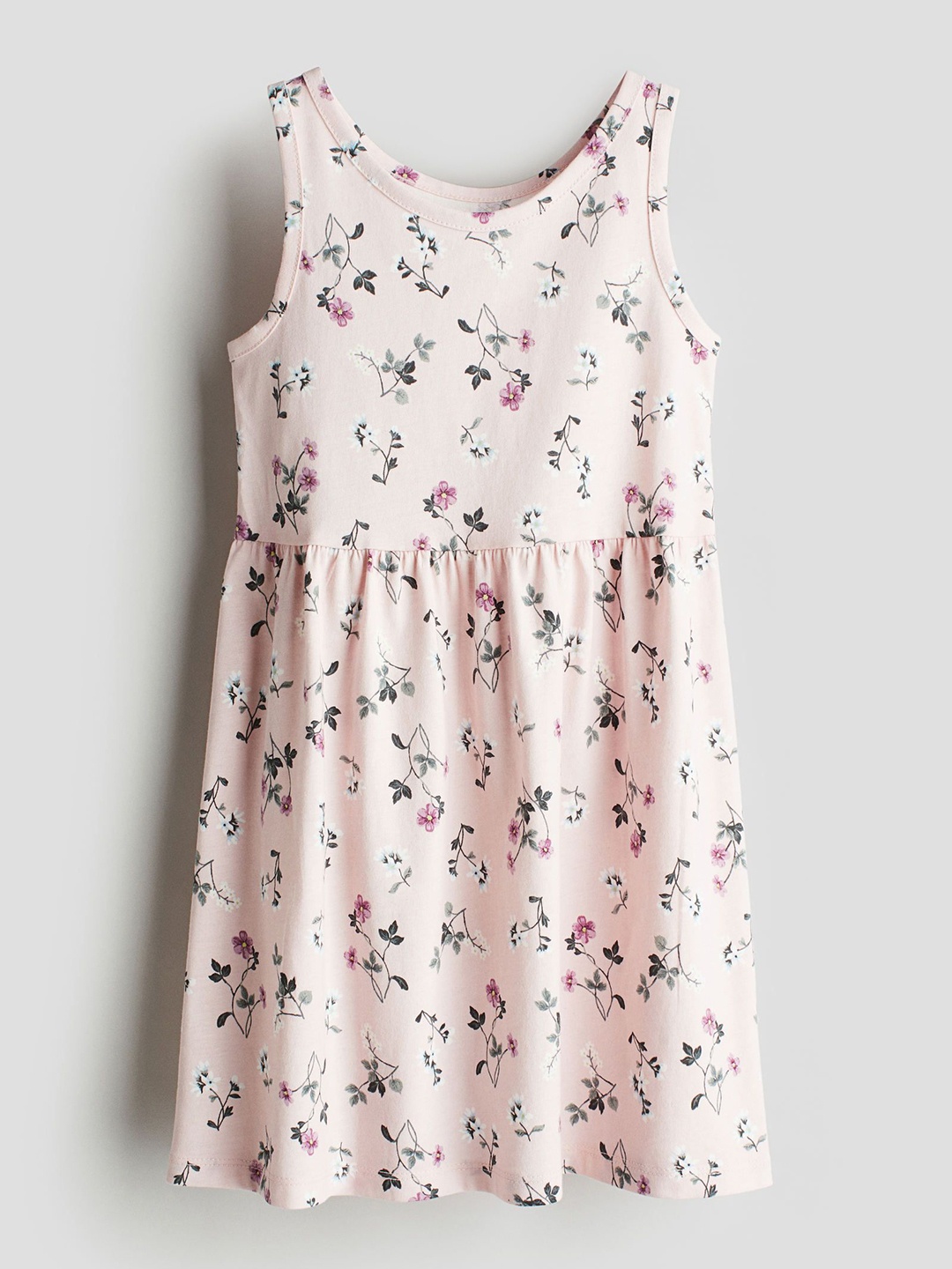 

H&M Floral Printed Cotton Dress, Pink