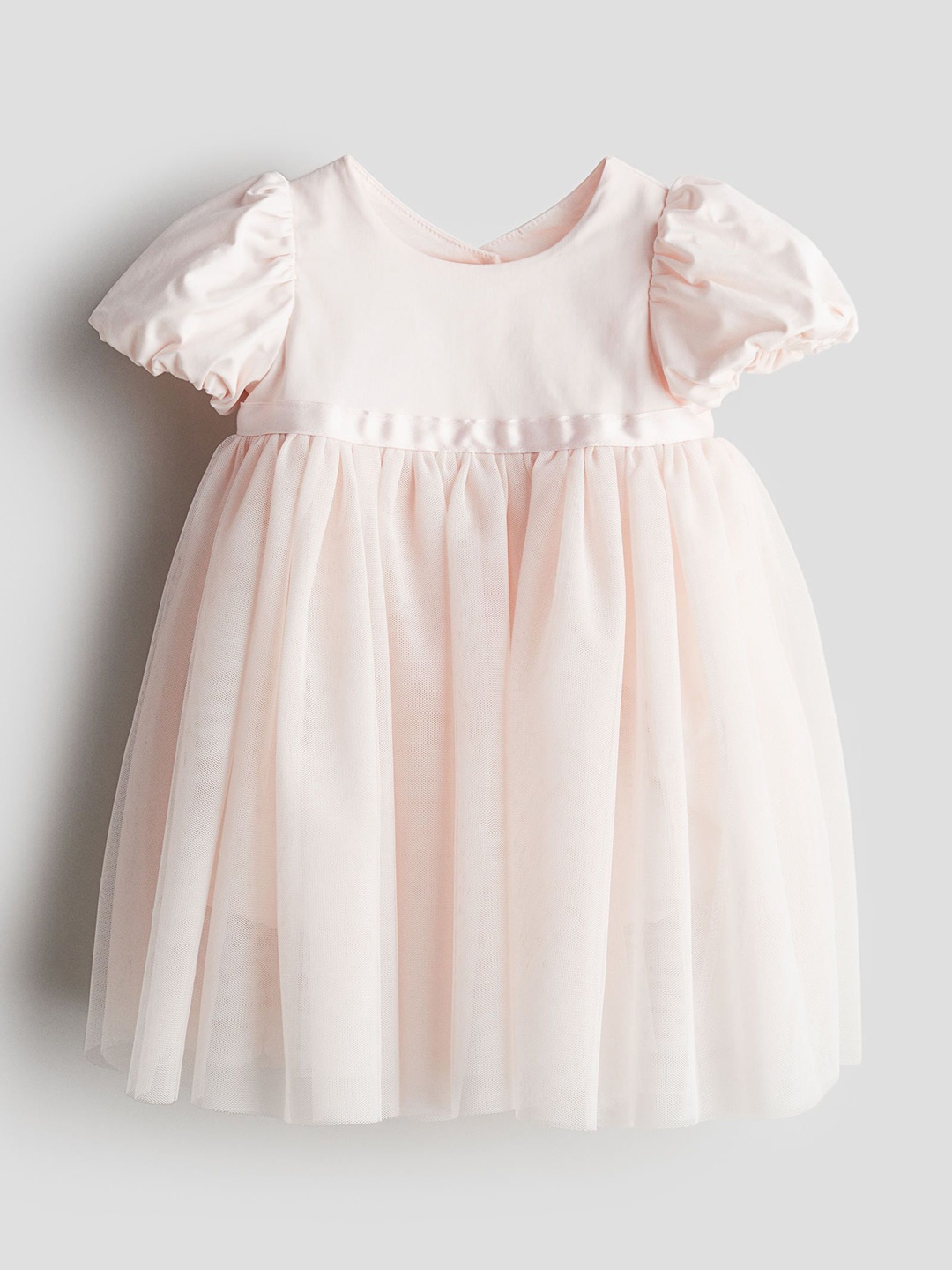 

H&M Puff-Sleeved Tulle Dresses, Pink