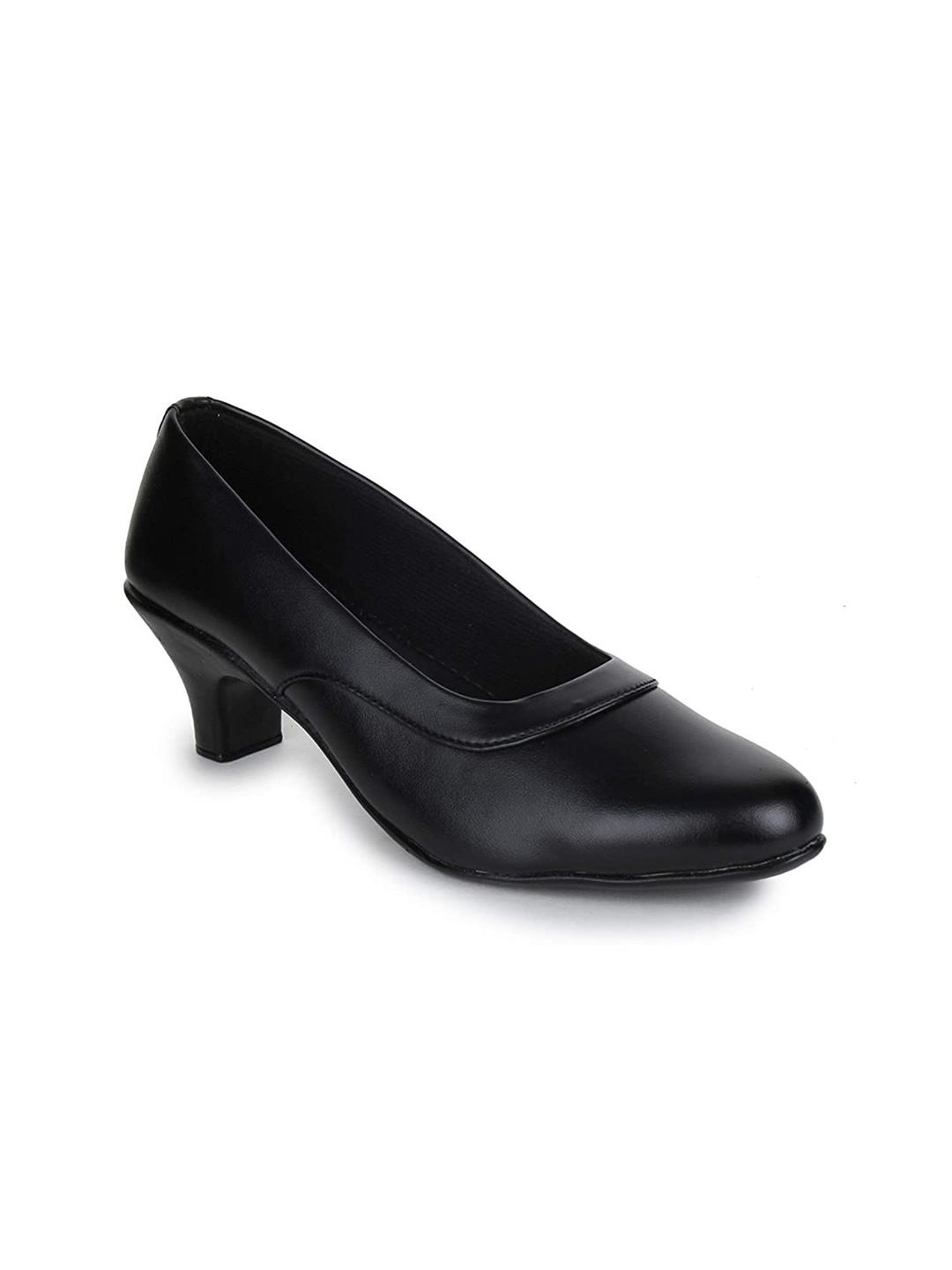 

Walkfree Round Toe Block Pumps Heels, Black