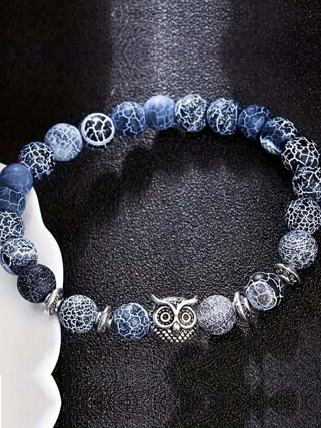 

Young & Forever Women Agate Bracelet, Blue