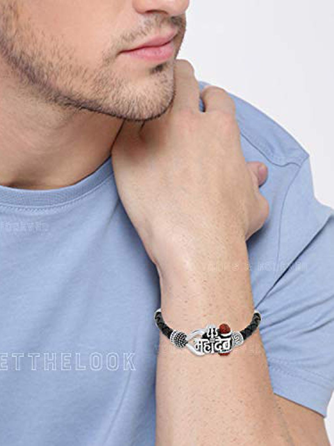 

Young & Forever Leather Tribal Wraparound Bracelet, Silver