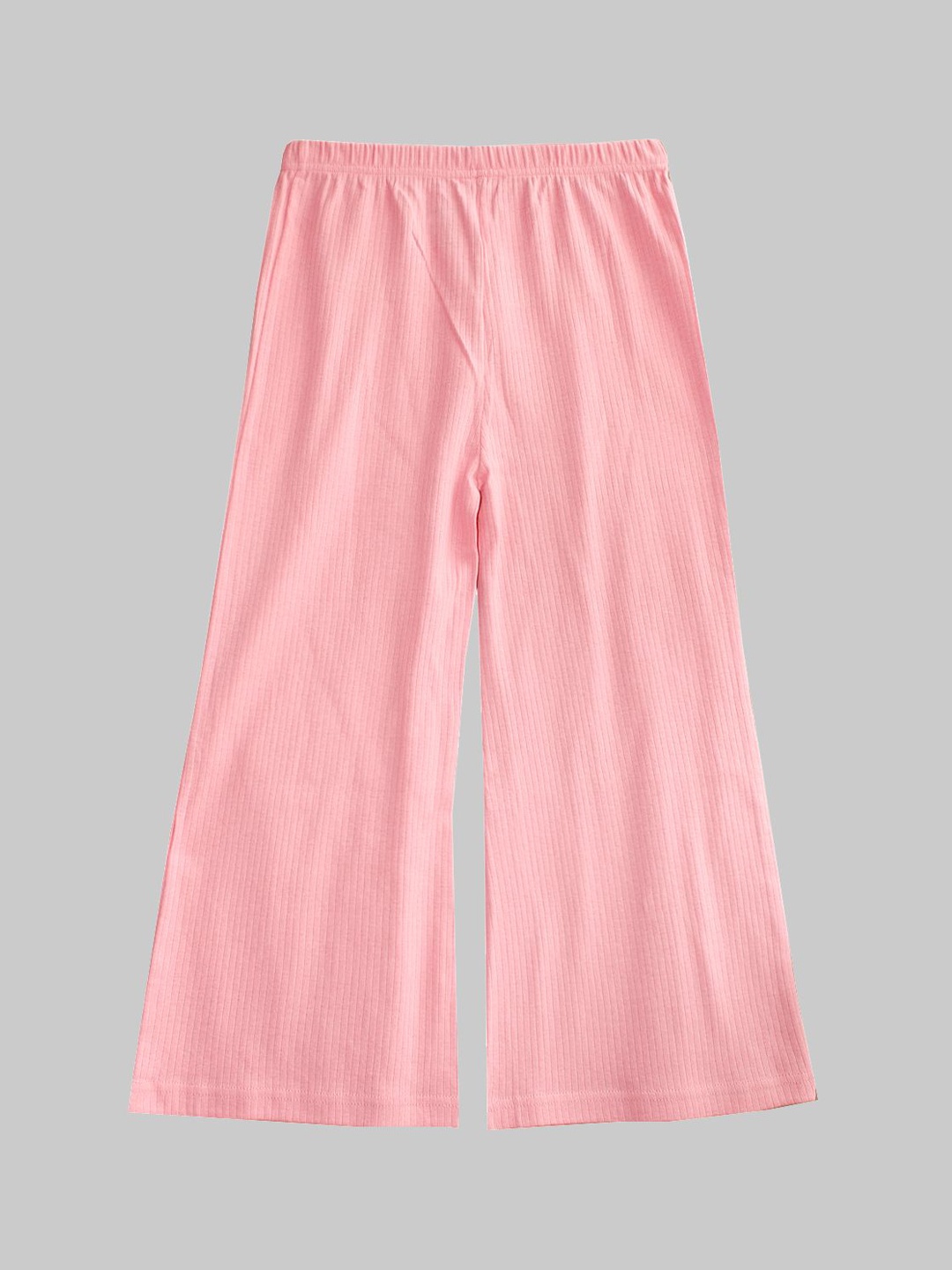 

KiddoPanti Girls Mid-Rise Pure Cotton Lounge Pant, Pink