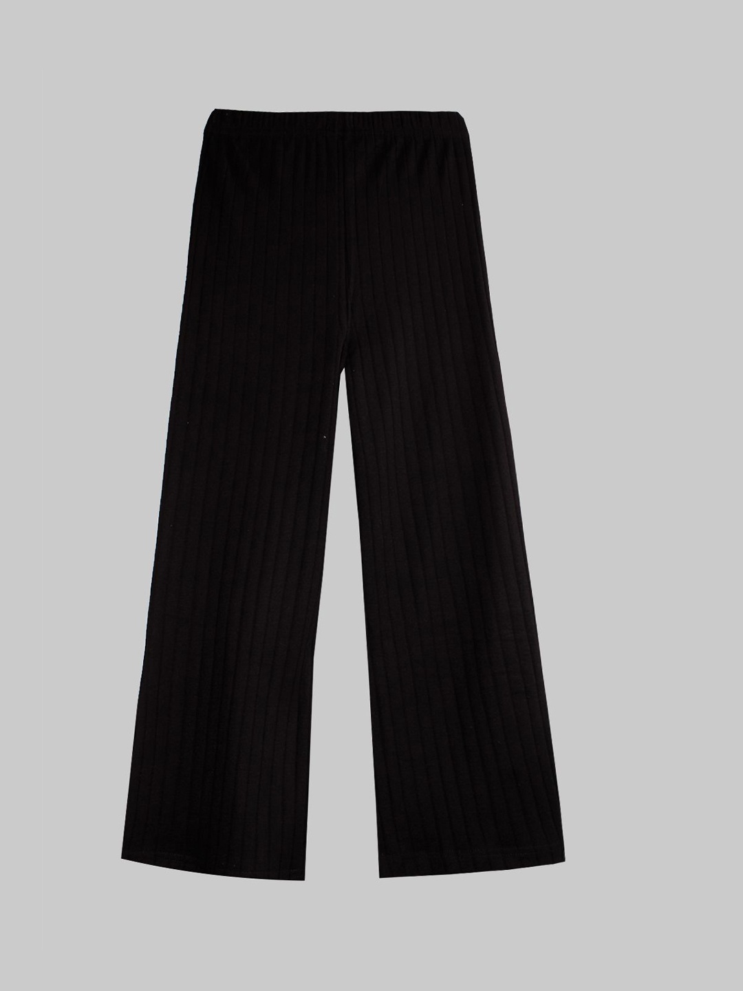 

KiddoPanti Girls Mid-Rise Pure Cotton Lounge Pants, Black