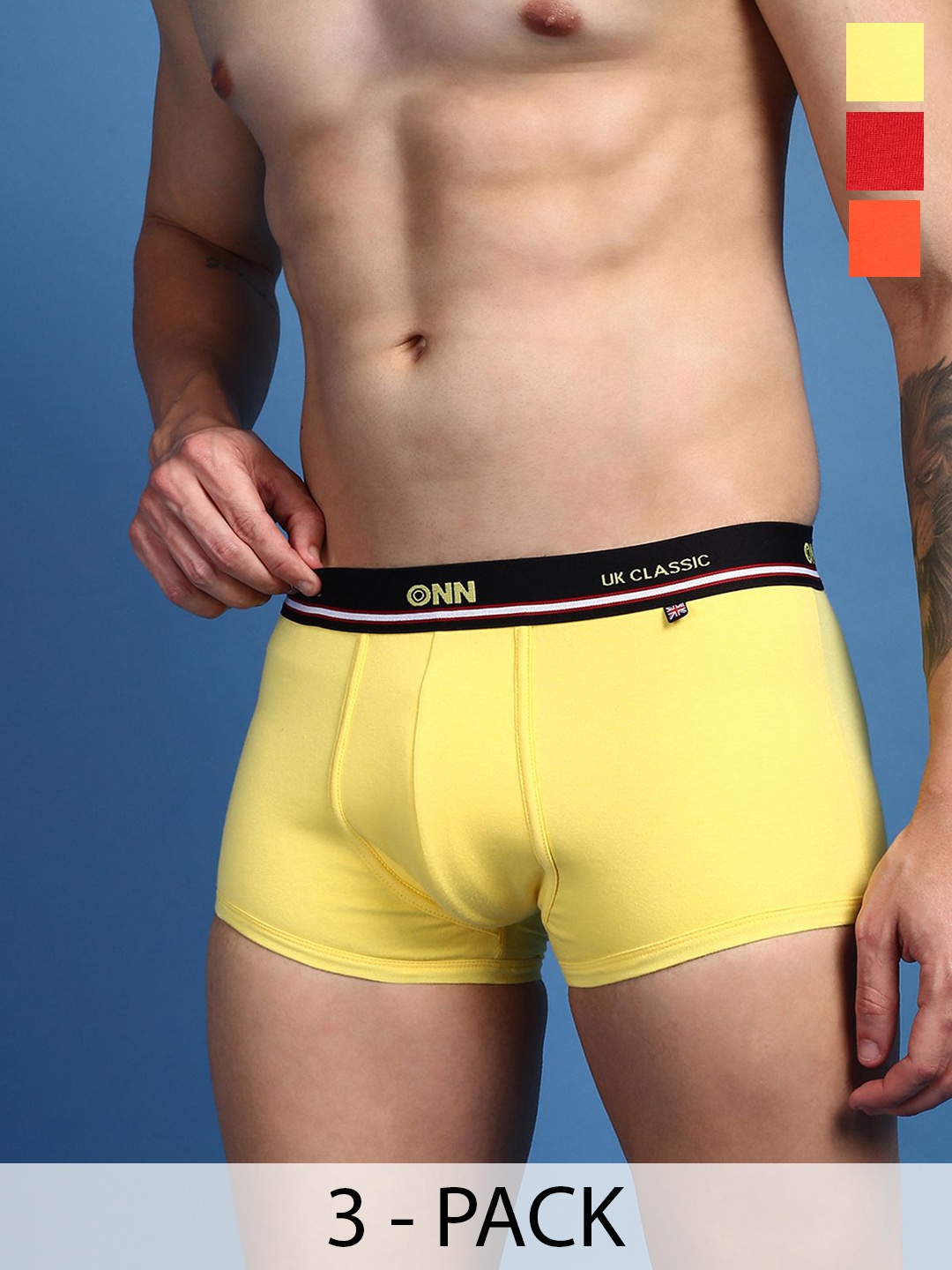 

ONN Pack Of 3 Assorted Trunks, Yellow