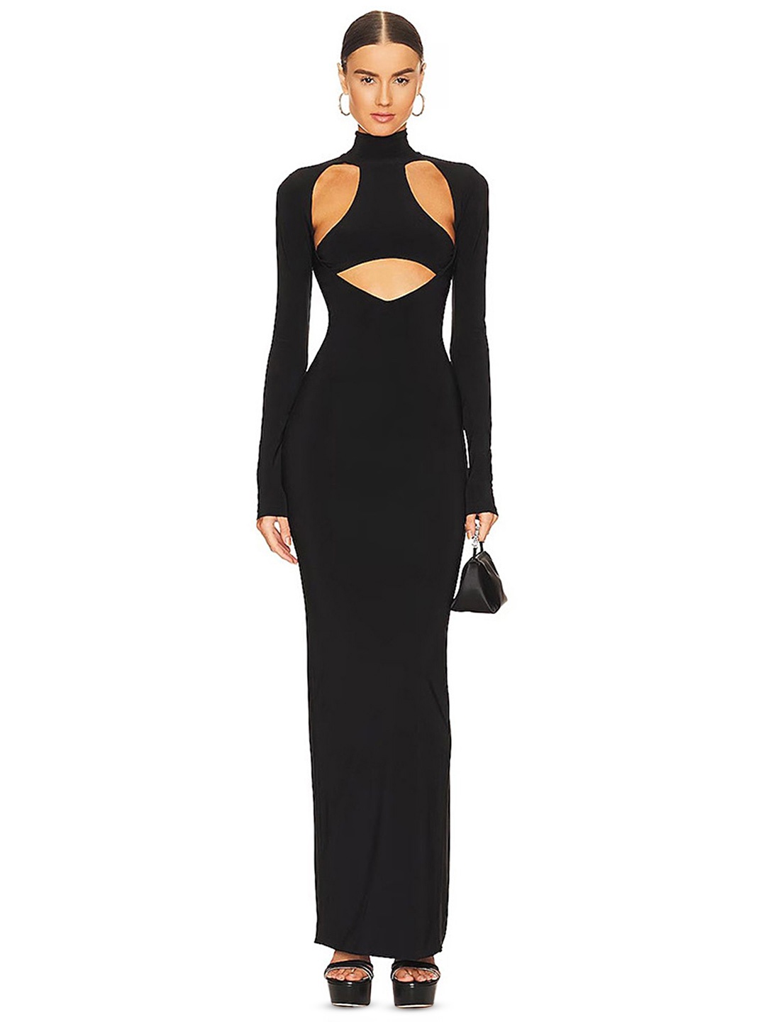 

LULU & SKY Maxi Dress, Black