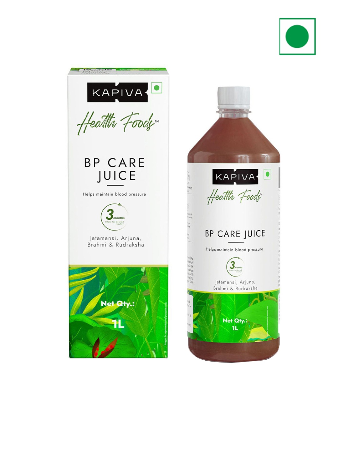 

Kapiva BP Care Juice With Arjuna & Jatamansi - 1L, Brown