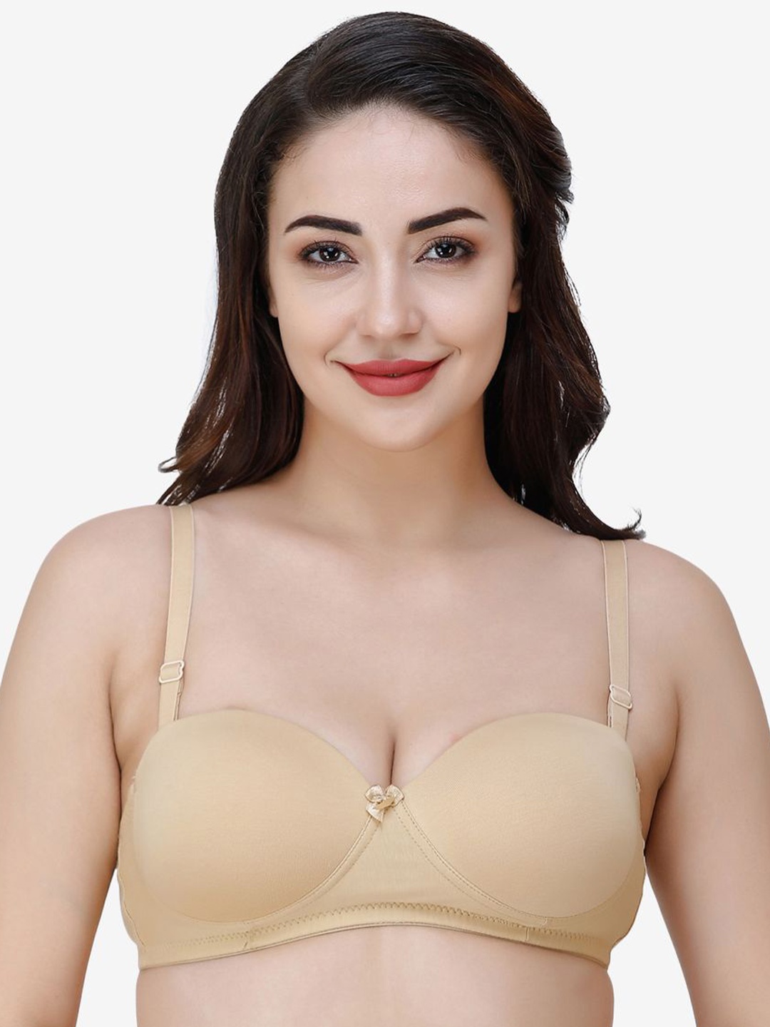 

College Girl Medium Coverage Lightly Padded T-shirt Bra All Day Comfort, Beige