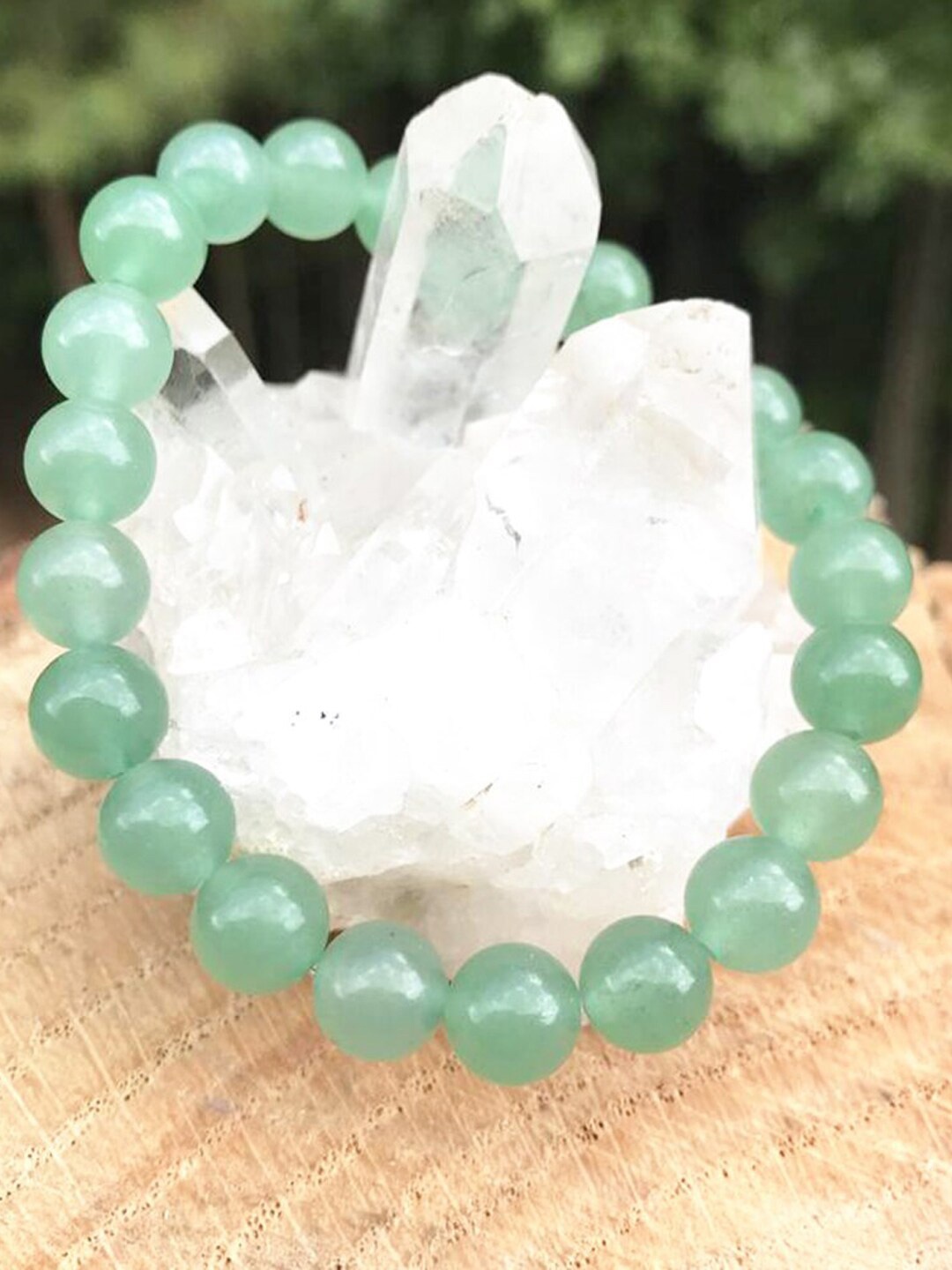 

Young & Forever Ceramic Crystals Bracelet, Green