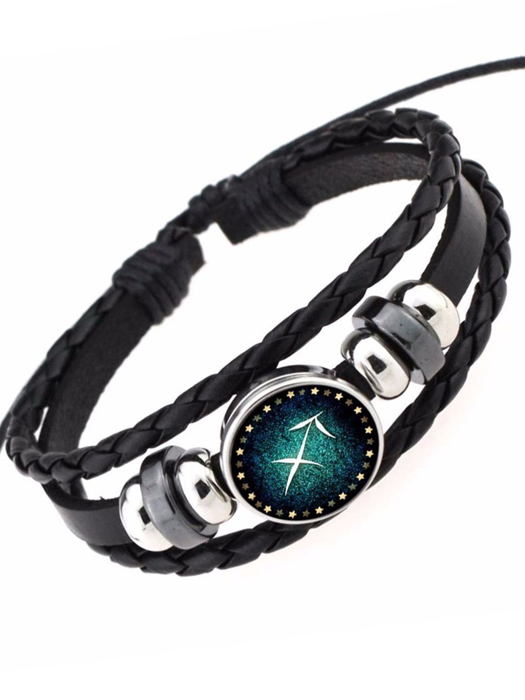 

Young & Forever Leather Wraparound Bracelet, Black