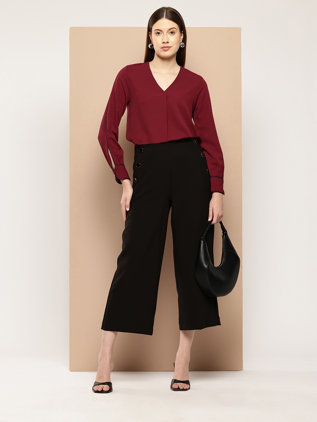 

her by invictus Formal Top, Maroon