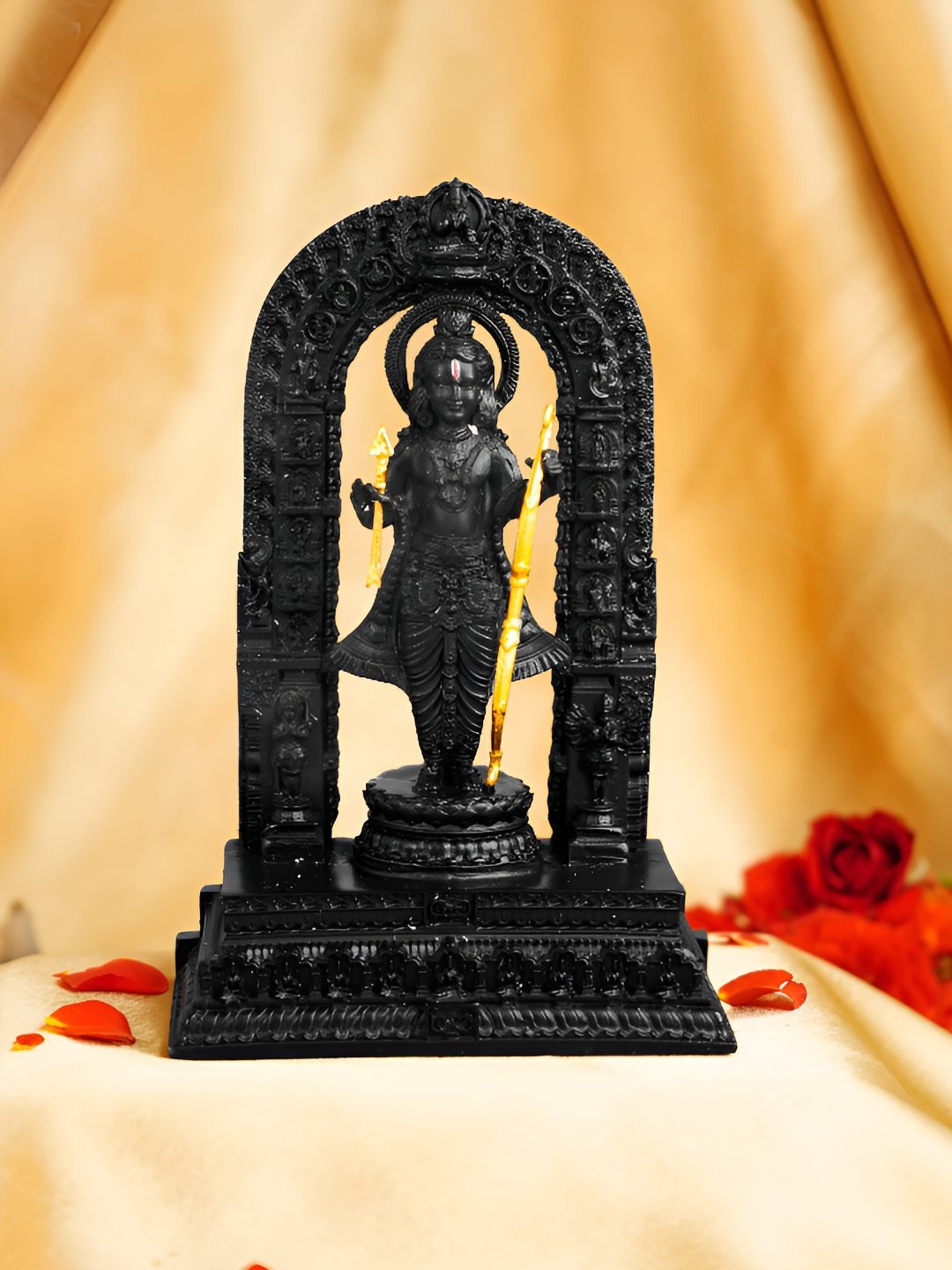 

Ekhasa Black Ayodhya Ram Idol Showpiece