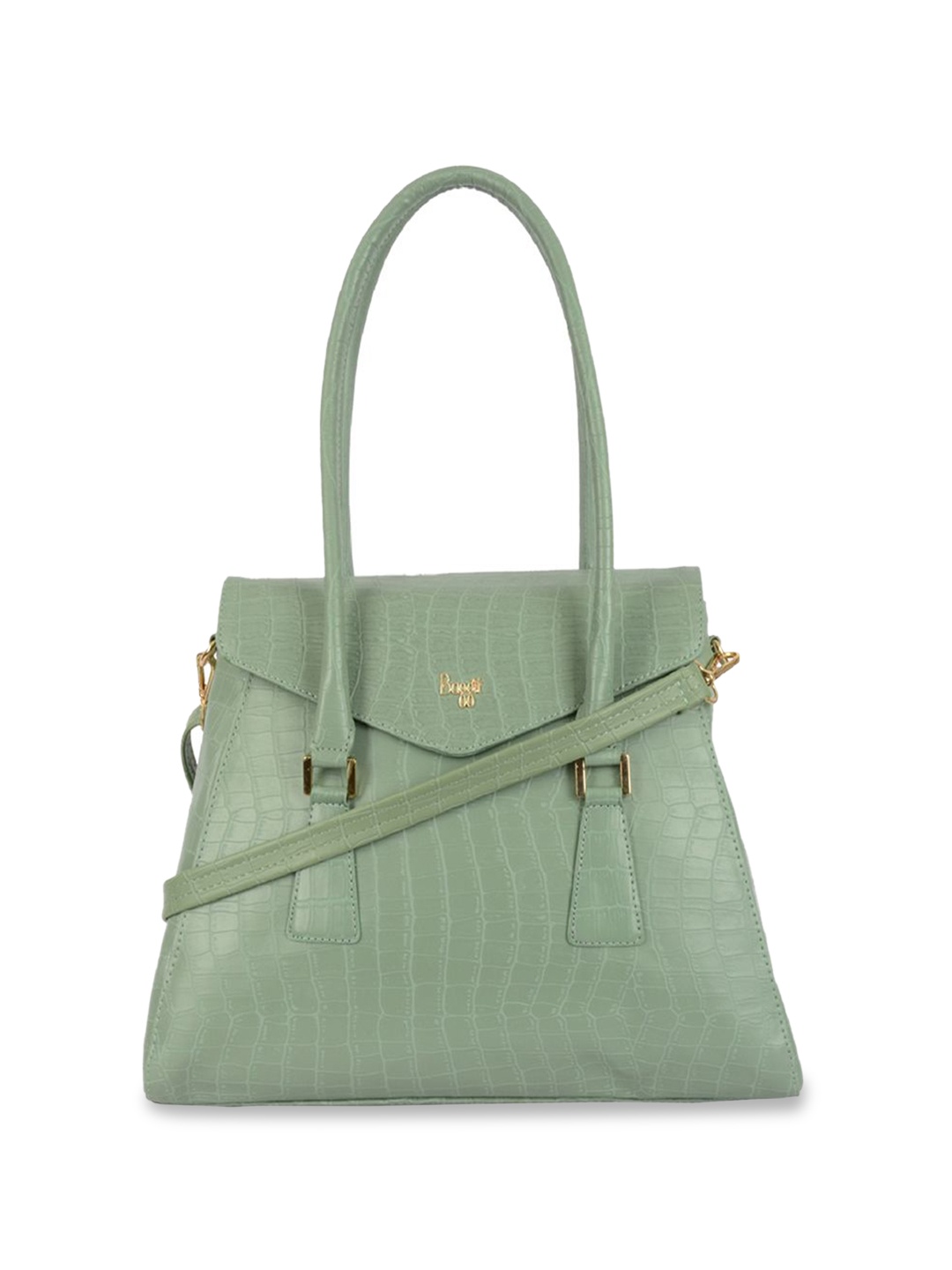 

Baggit Women PU Shopper Shoulder Bag with Tasselled, Green