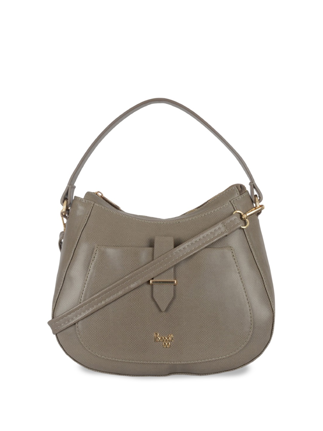 

Baggit PU Structured With Detachable Sling Strap Handheld Bag With Pouch, Beige