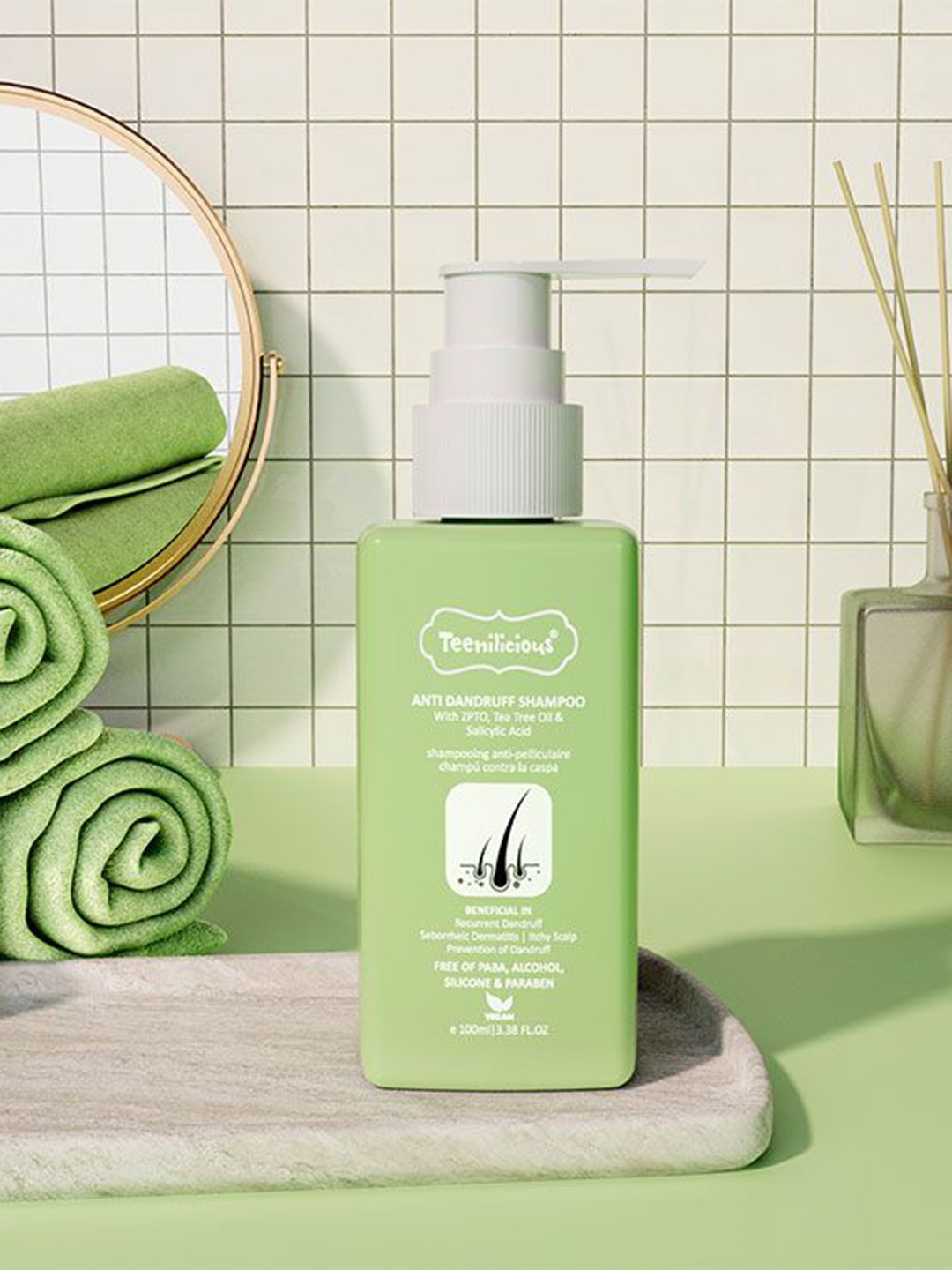 

Teenilicious Anti Dandruff Shampoo For Dandruff - 100ml, Green