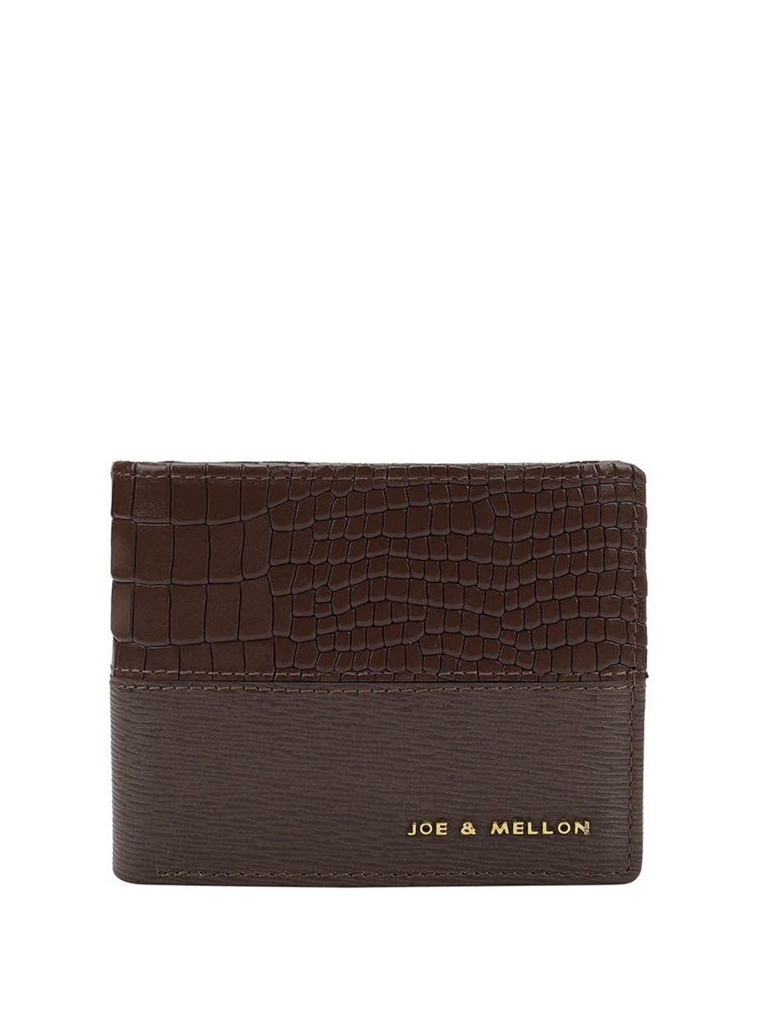 

Joe & Mellon Men Textured Leather Card Holder, Brown