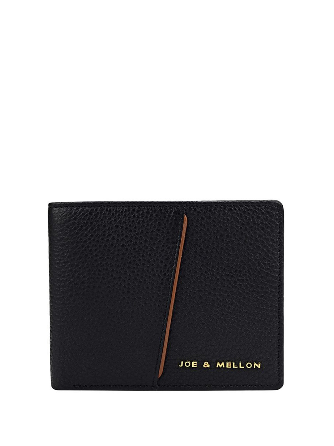 

Joe & Mellon Men Textured Leather Two Fold Wallet, Black