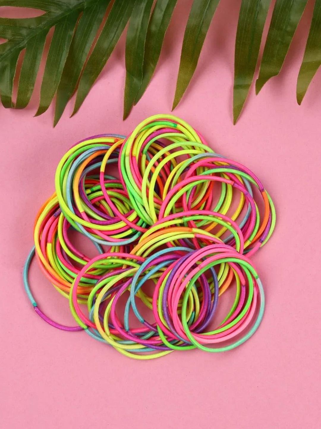 

Jewelz Women 90 Pieces Ponytail Holders, Green