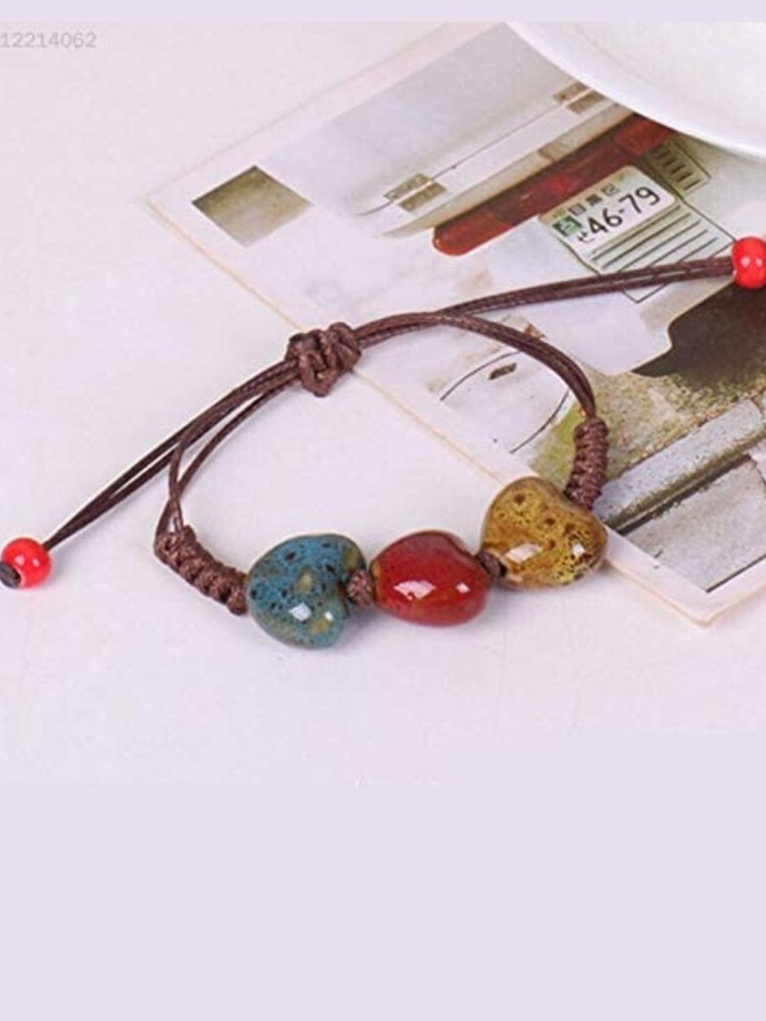

EL REGALO Alloy Charm Bracelet, Red