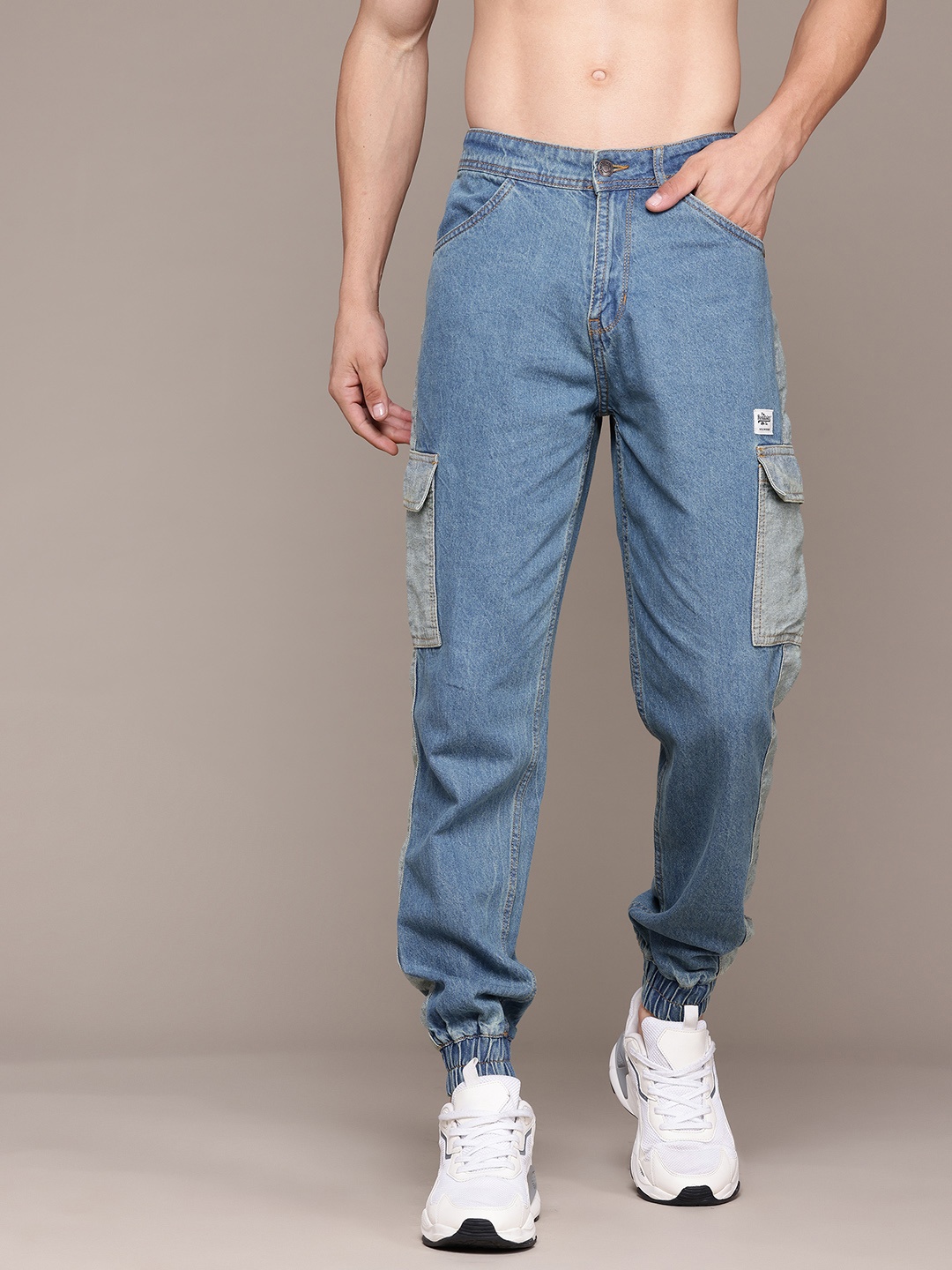 

The Roadster Lifestyle Co. Men Baggy Joggers, Blue