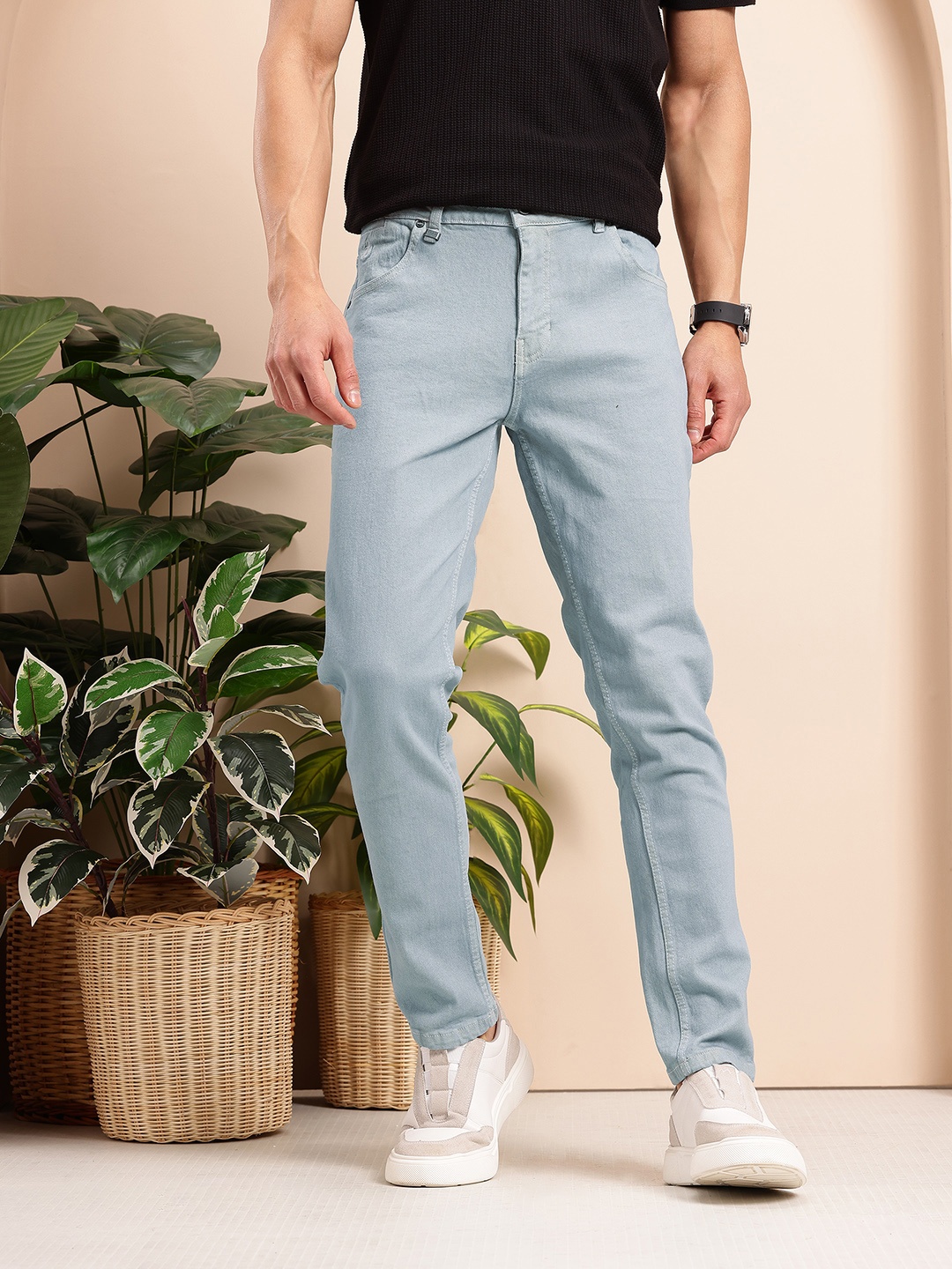 

Mast & Harbour Men Skinny Fit Stretchable Jeans, Blue