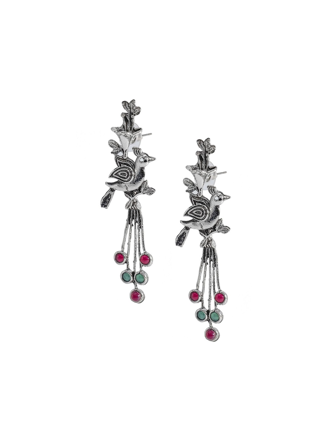 

Shining Jewel - By Shivansh Contemporary Studs Earrings, Silver