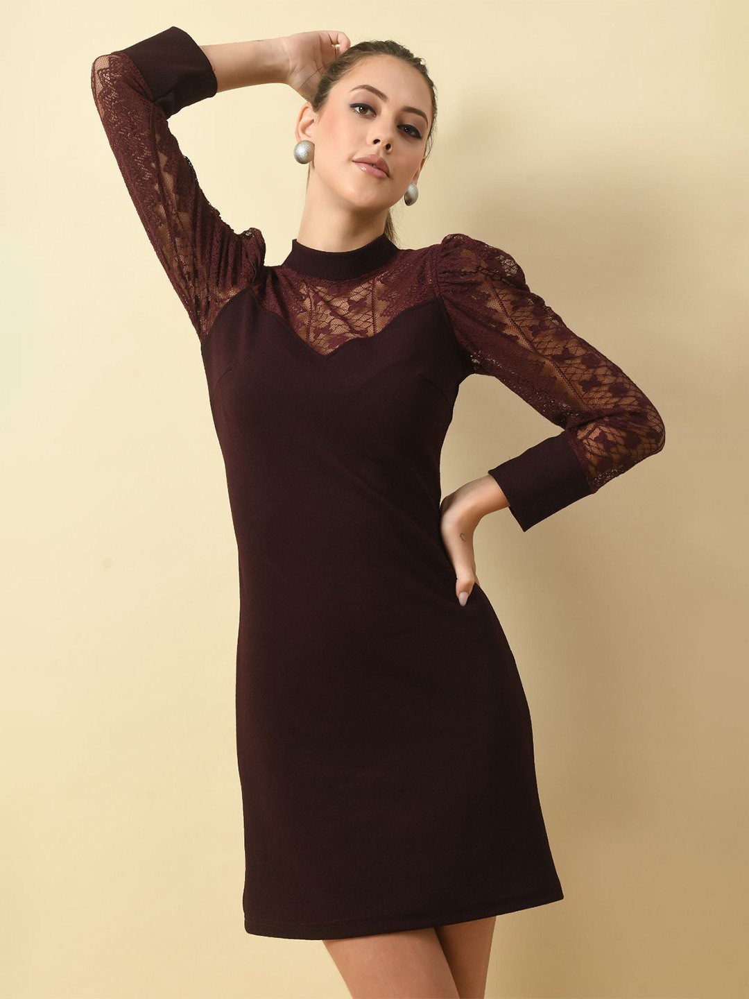 

Moshe Sheath Dress, Purple