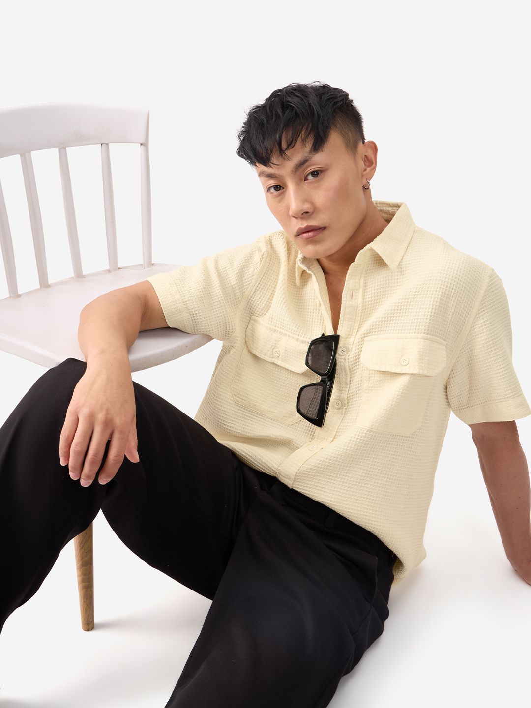 

The Souled Store Men Opaque Casual Shirt, Off white