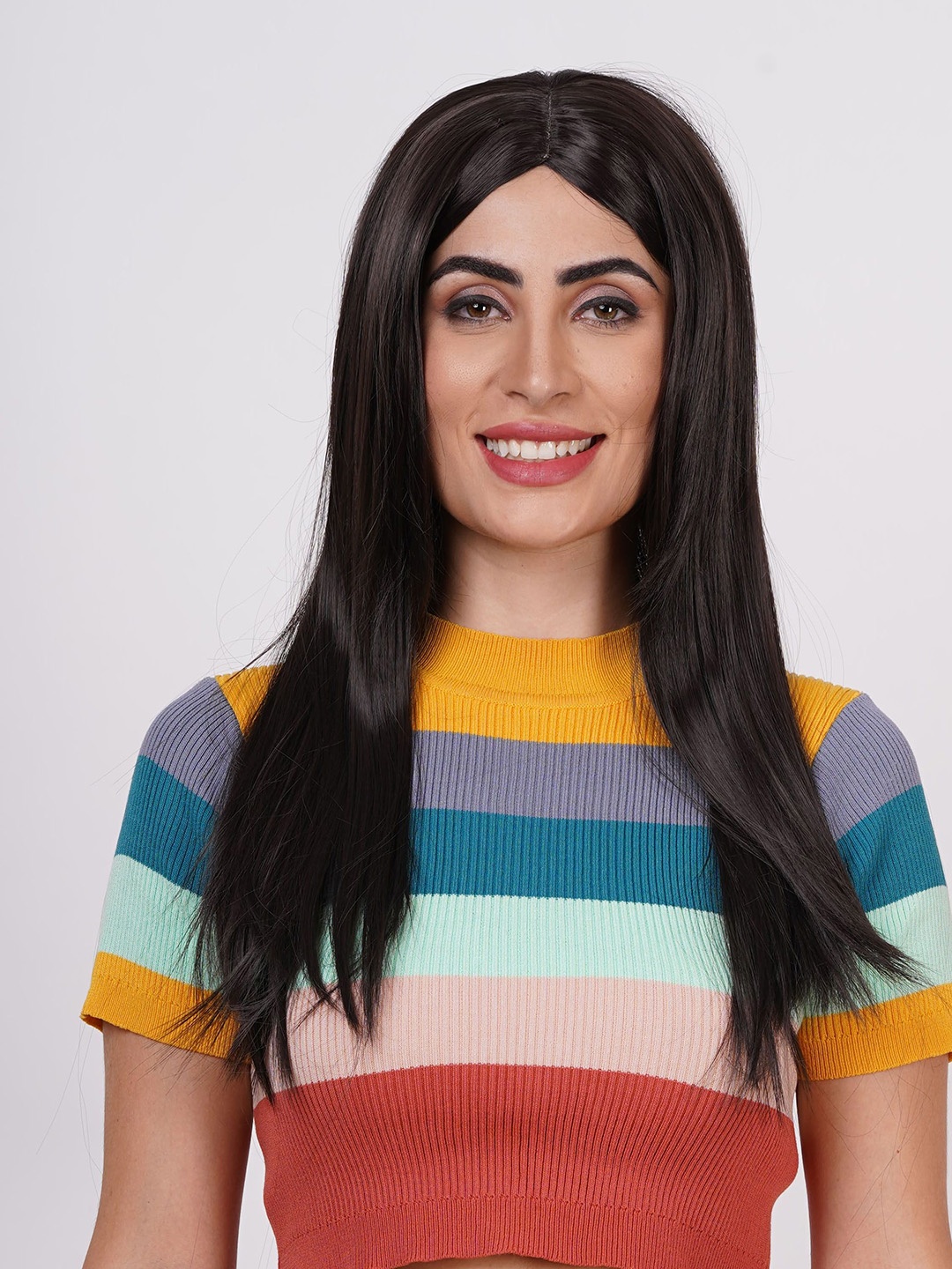 

CRIBE Long Full Head Hair Wig - Natural Brown