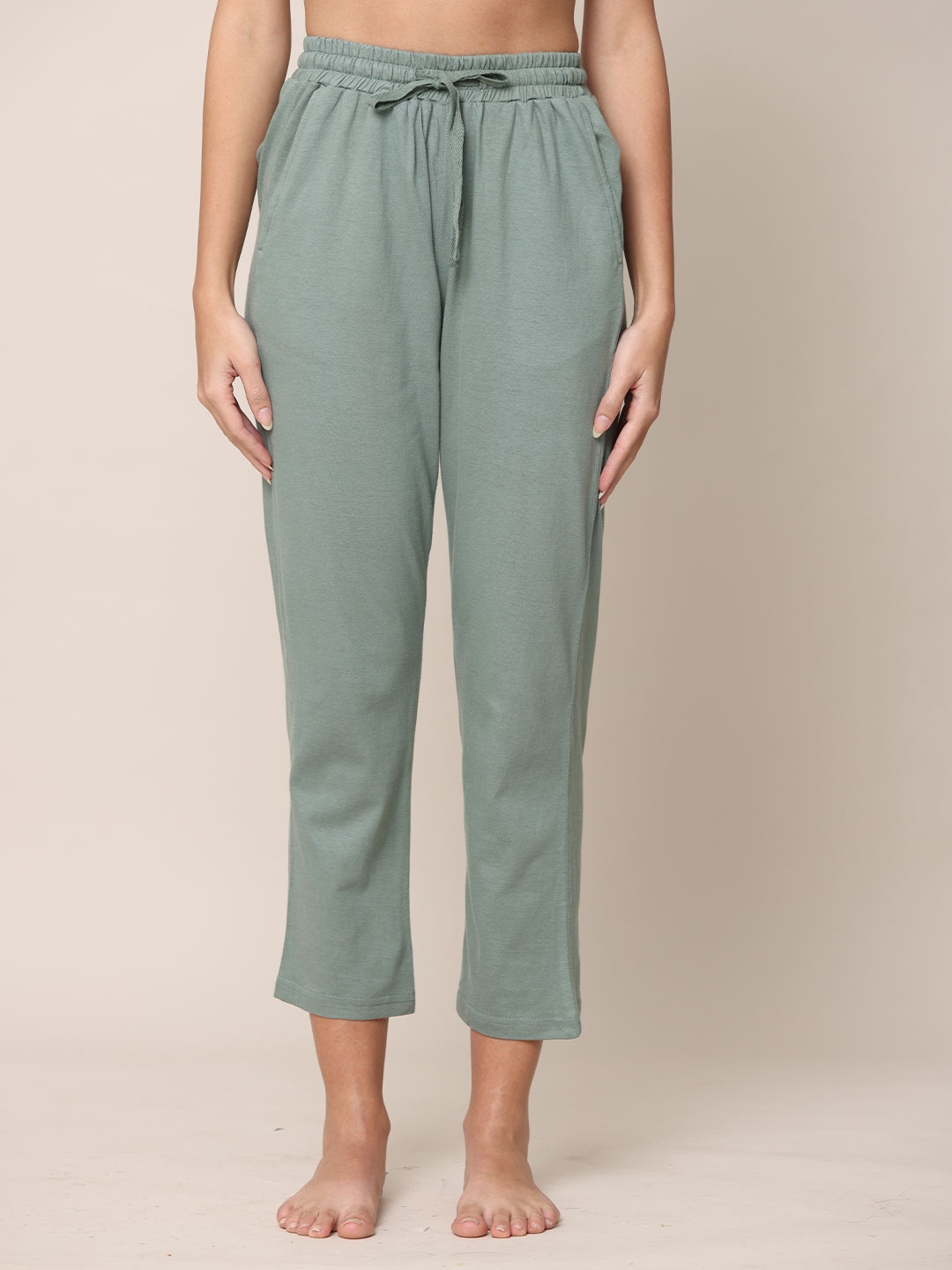 

Saltpetre Pure Cotton Lounge Pants, Green