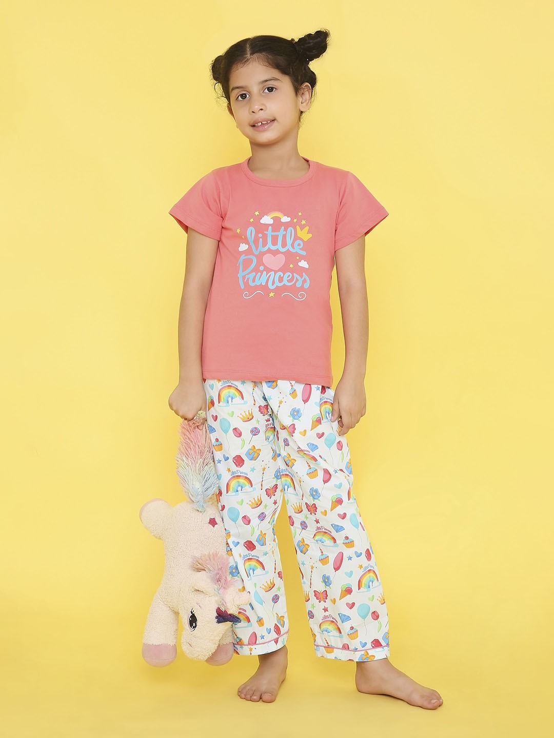 

Knitting Doodles Girls Night suit, Pink