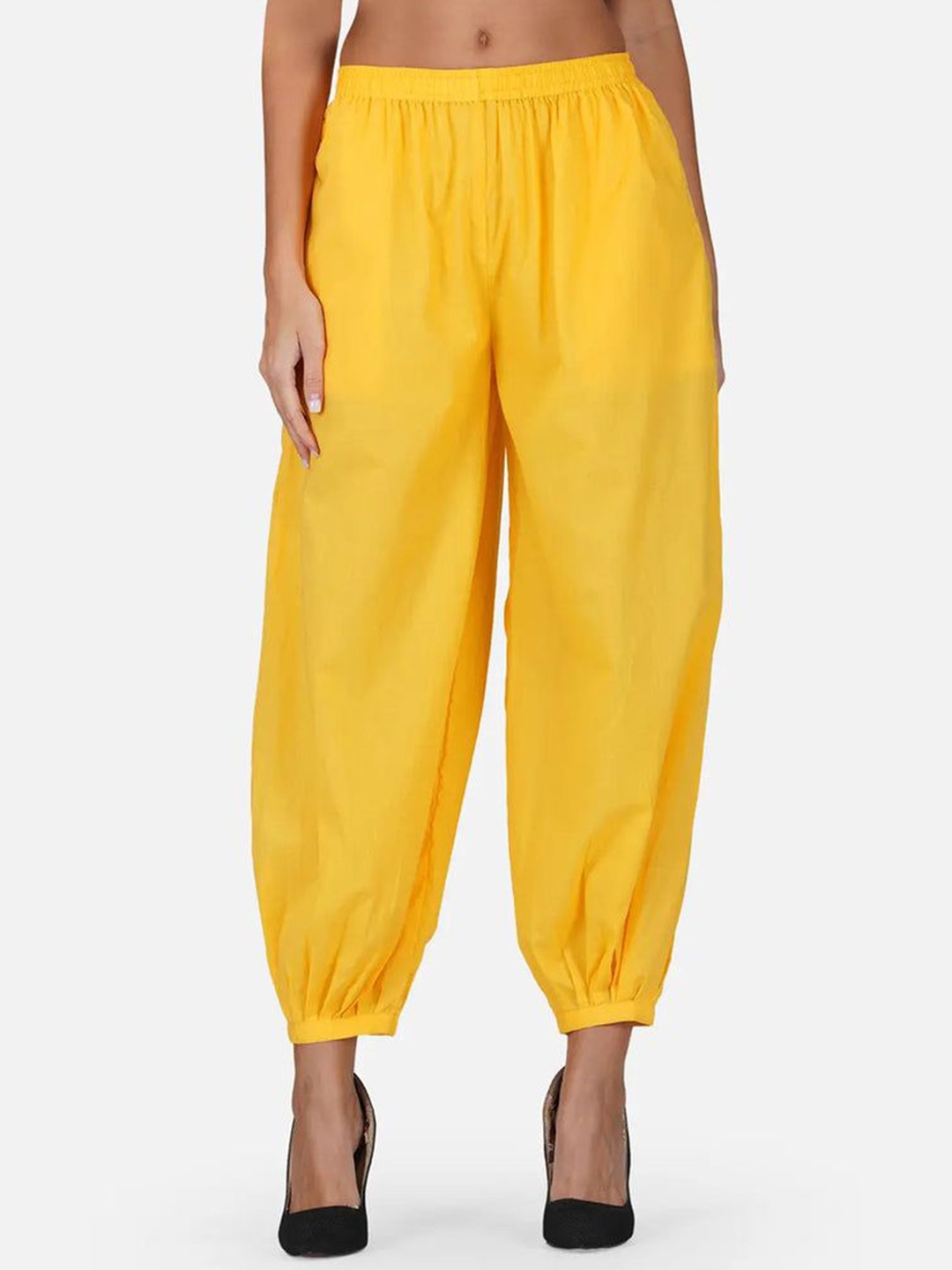 

KALINI Women Loose Fit Viscose Rayon Salwar, Mustard
