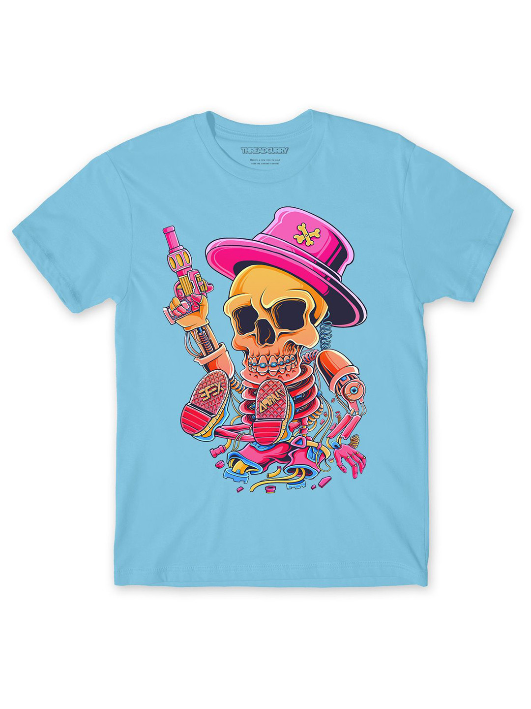 

THREADCURRY Boys Printed T-shirt, Blue