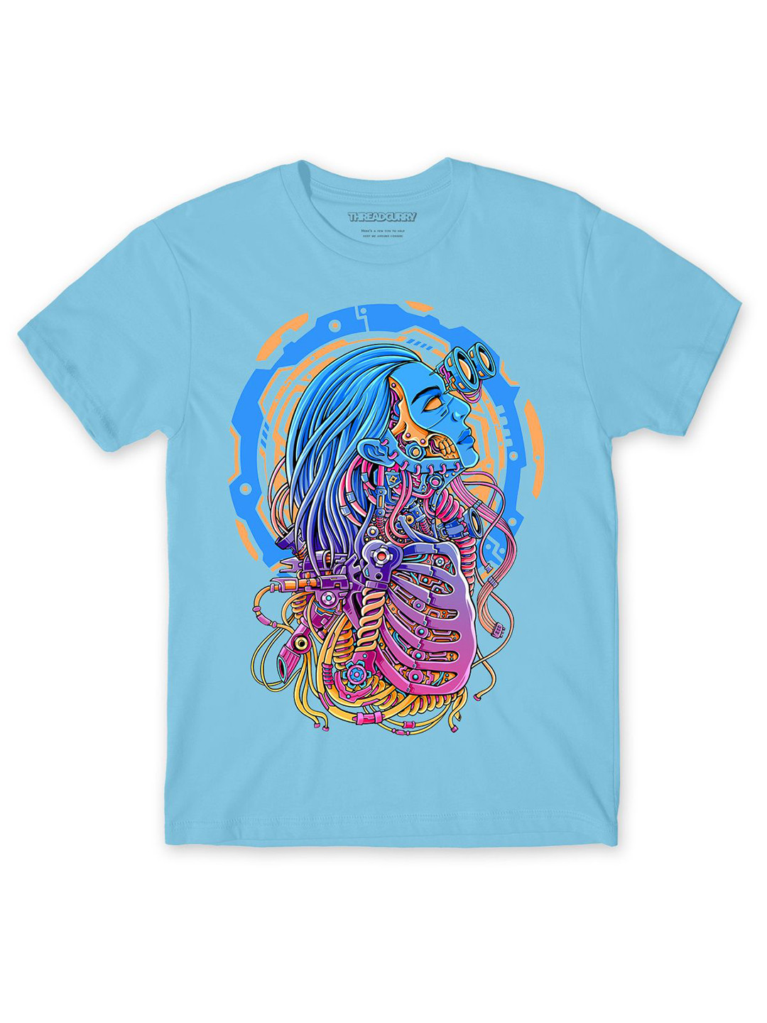 

THREADCURRY Boys Printed T-shirt, Blue