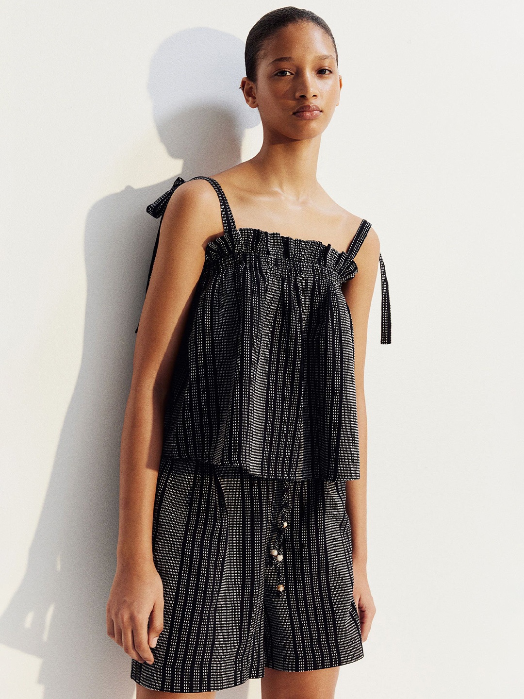 

H&M Women Tie-Strap Tops, Black